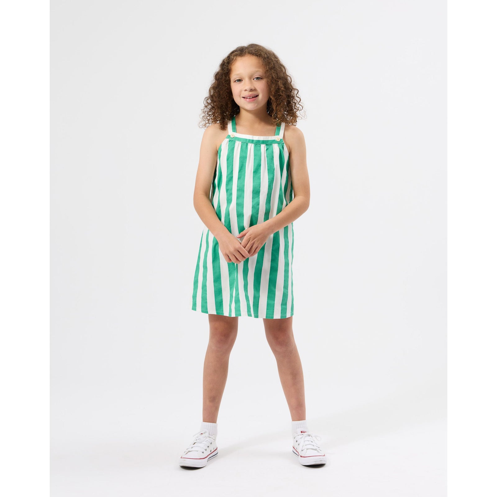Happy Stripe A-Line Dress