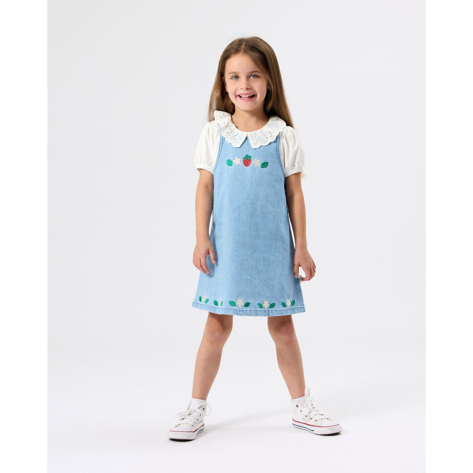 Wild Strawberry Pinafore Dress