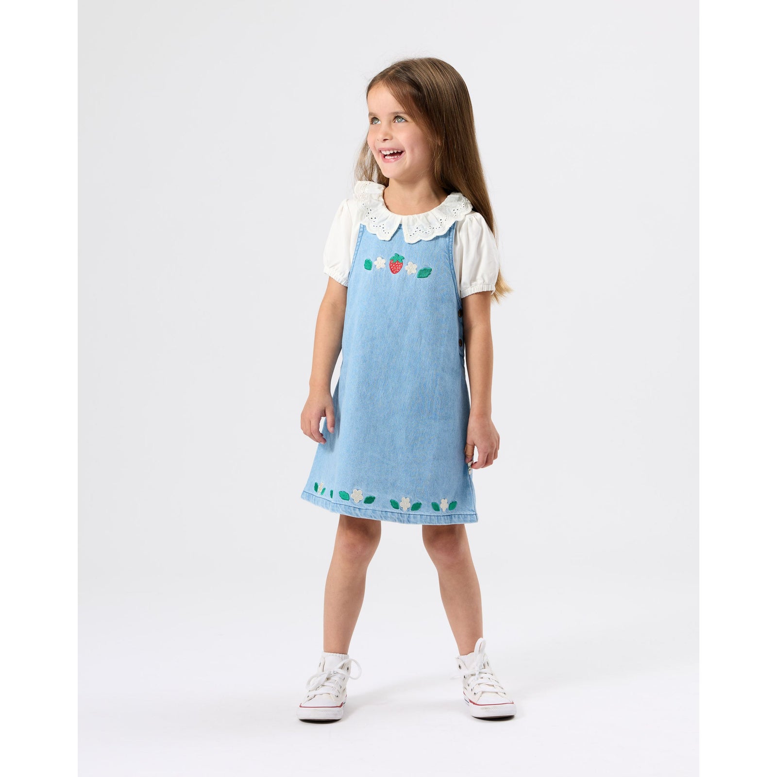 Wild Strawberry Pinafore Dress