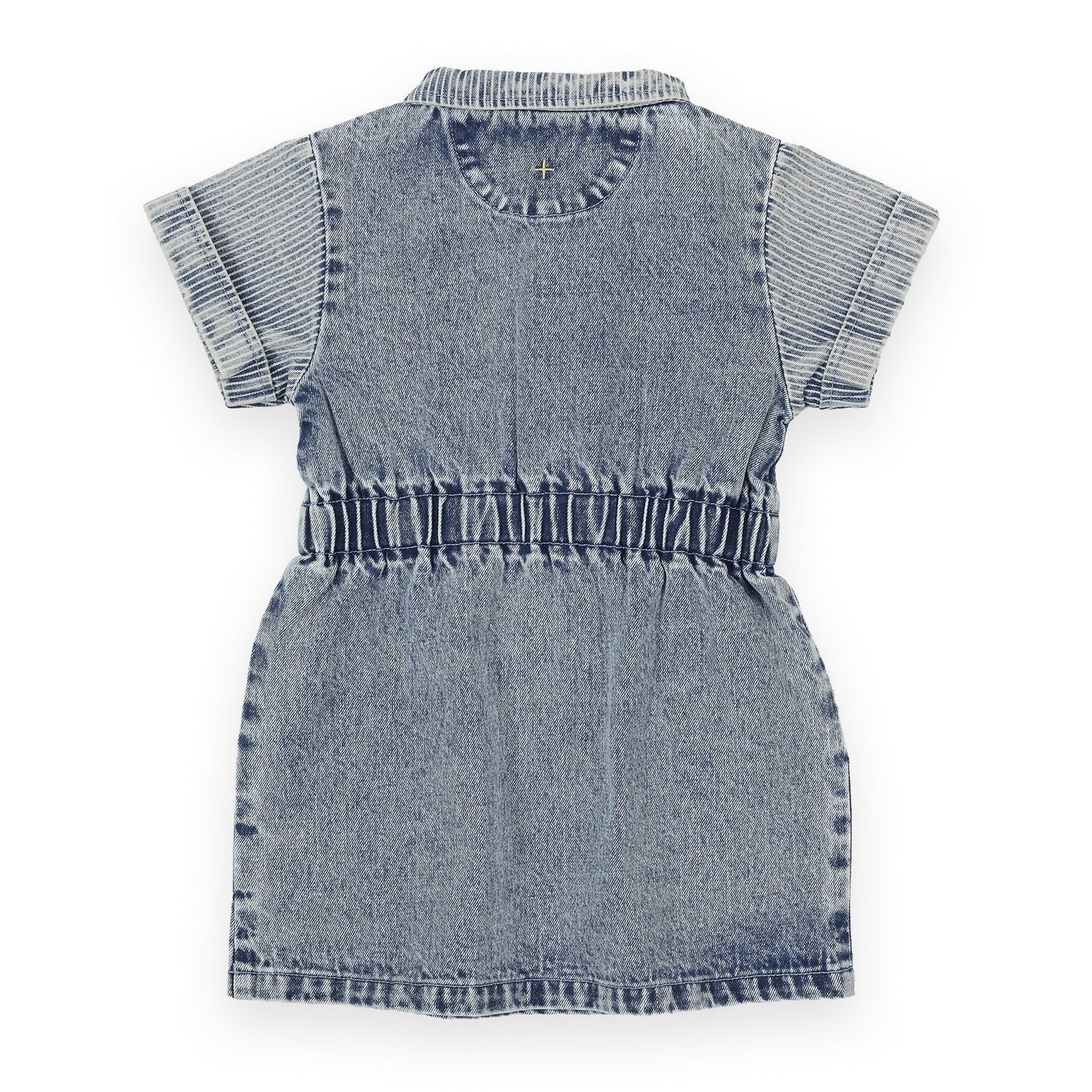 Piper Pinstripe Denim Belted Dress