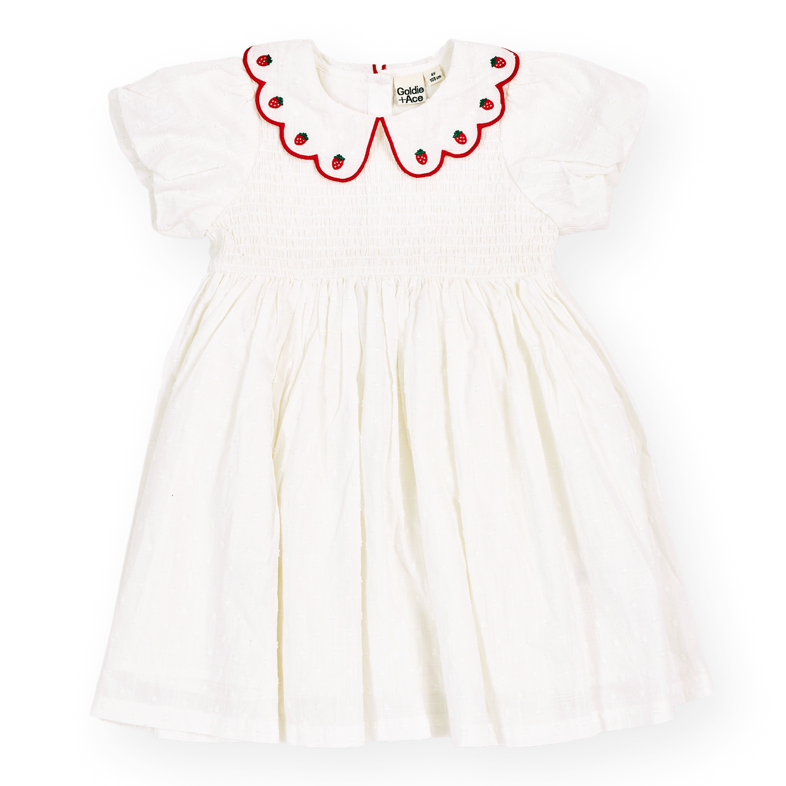 Sweet Strawberry Flo Smocked Dress