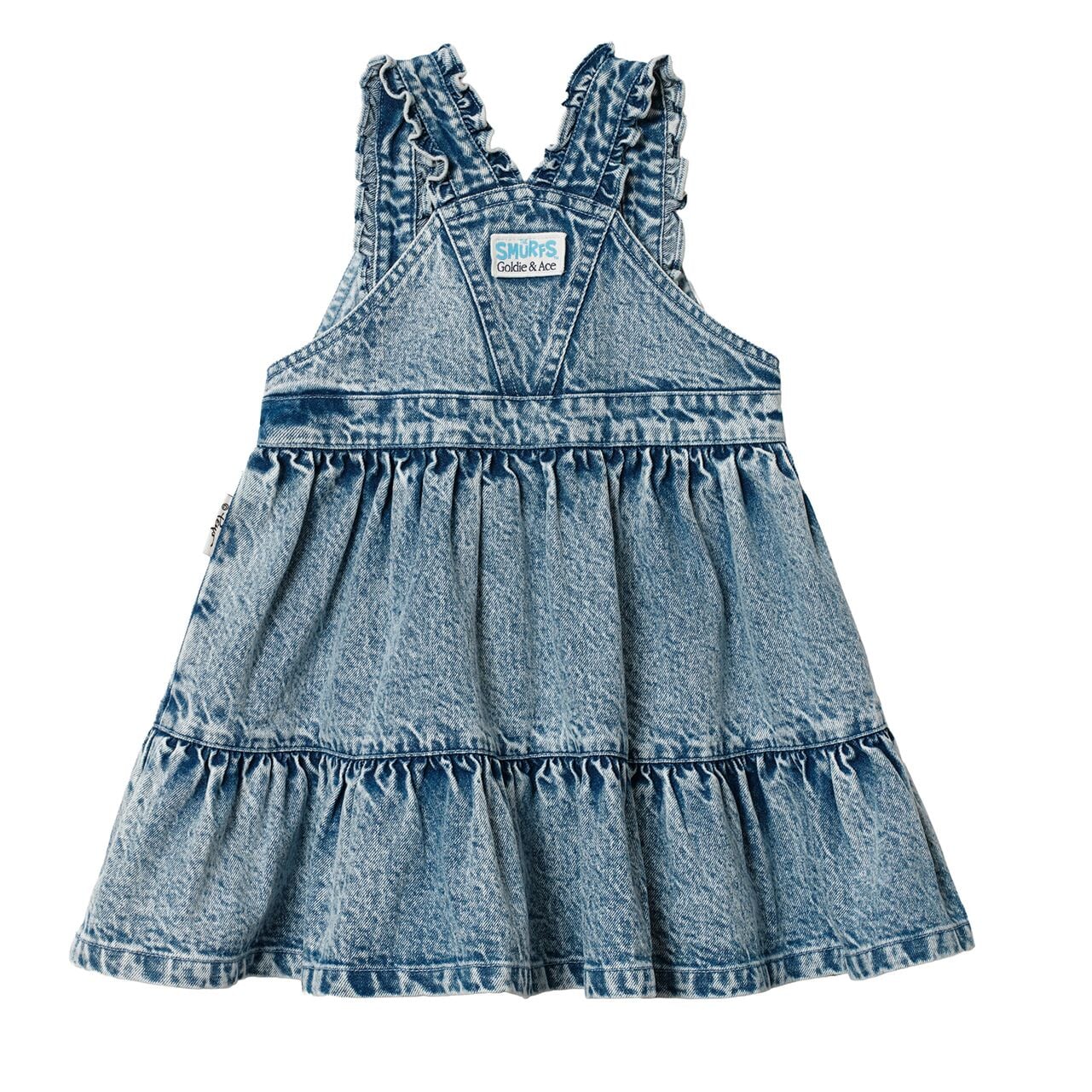 Goldie & Ace x The Smurfs Smurfette Pinafore Denim Dress, product shot 2