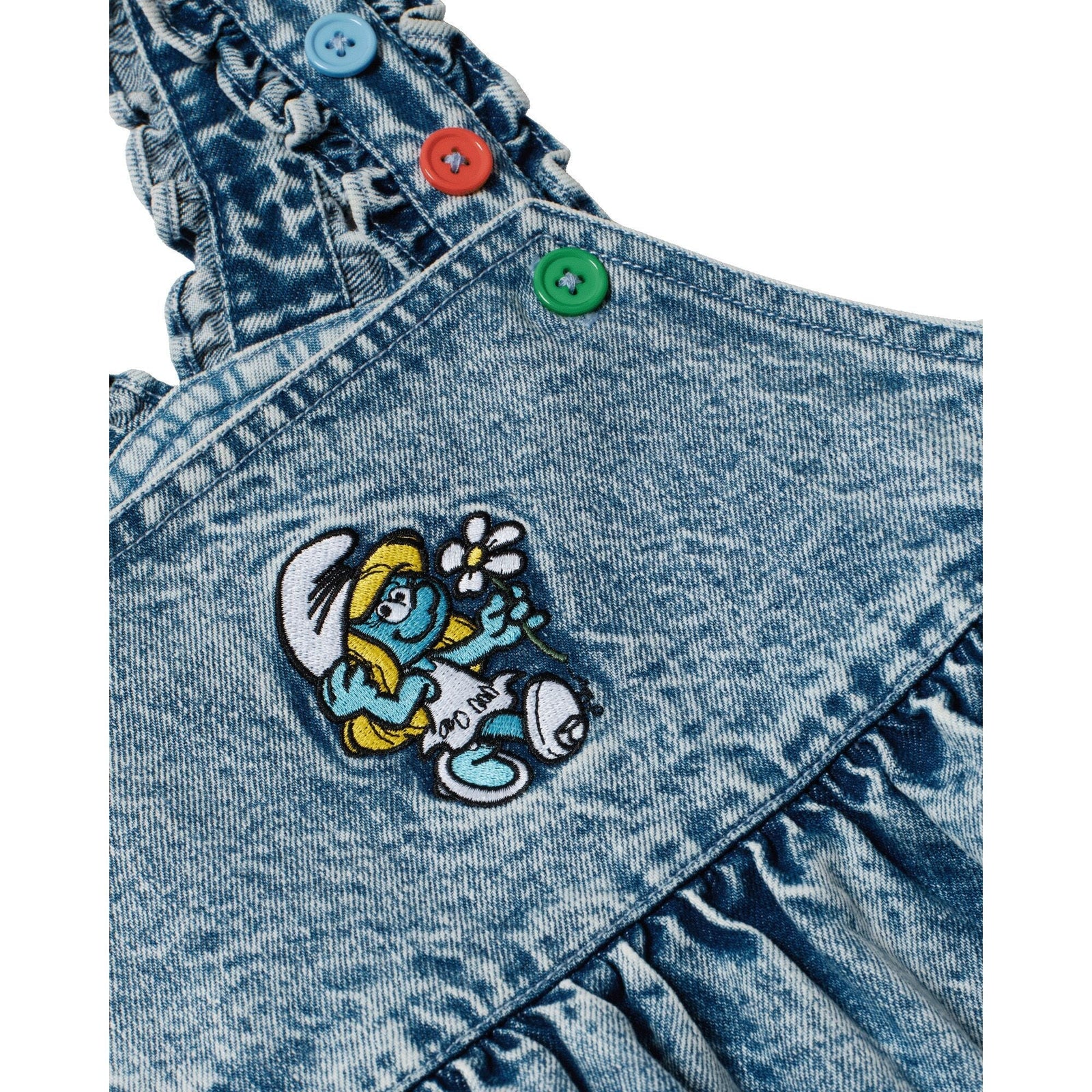 Goldie & Ace x The Smurfs Smurfette Pinafore Denim Dress, product shot 3