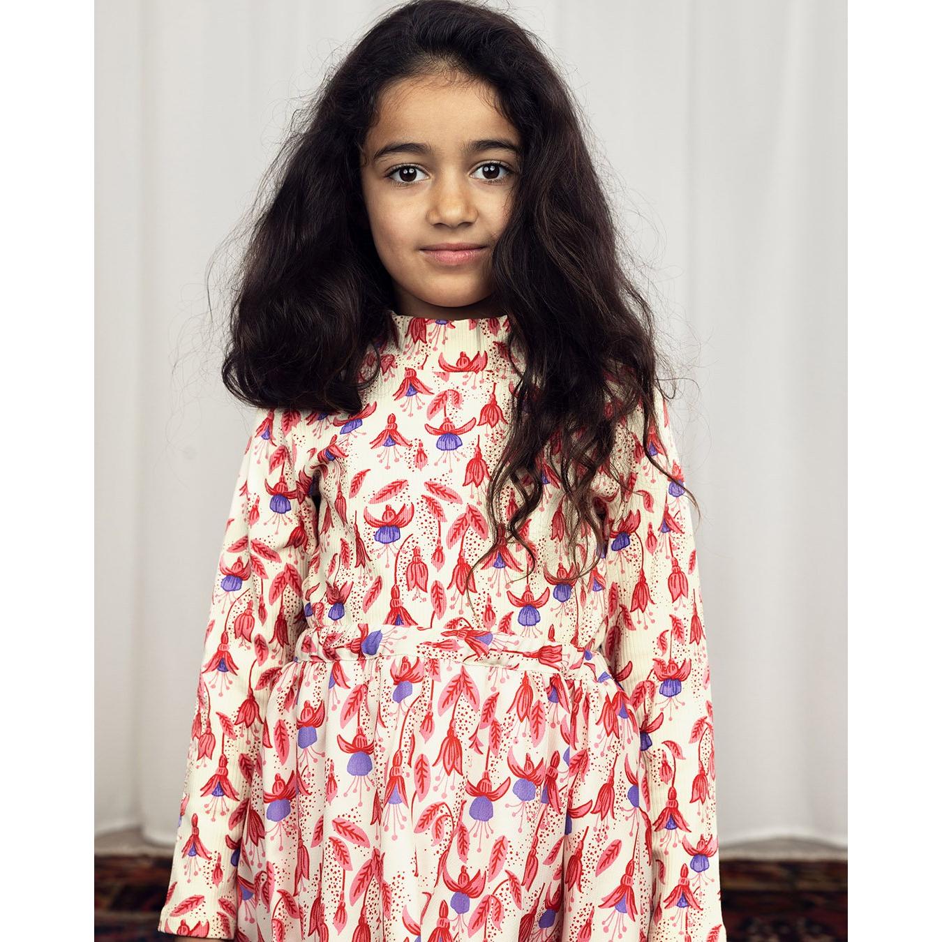 Fuchsia Aop Ls Dress