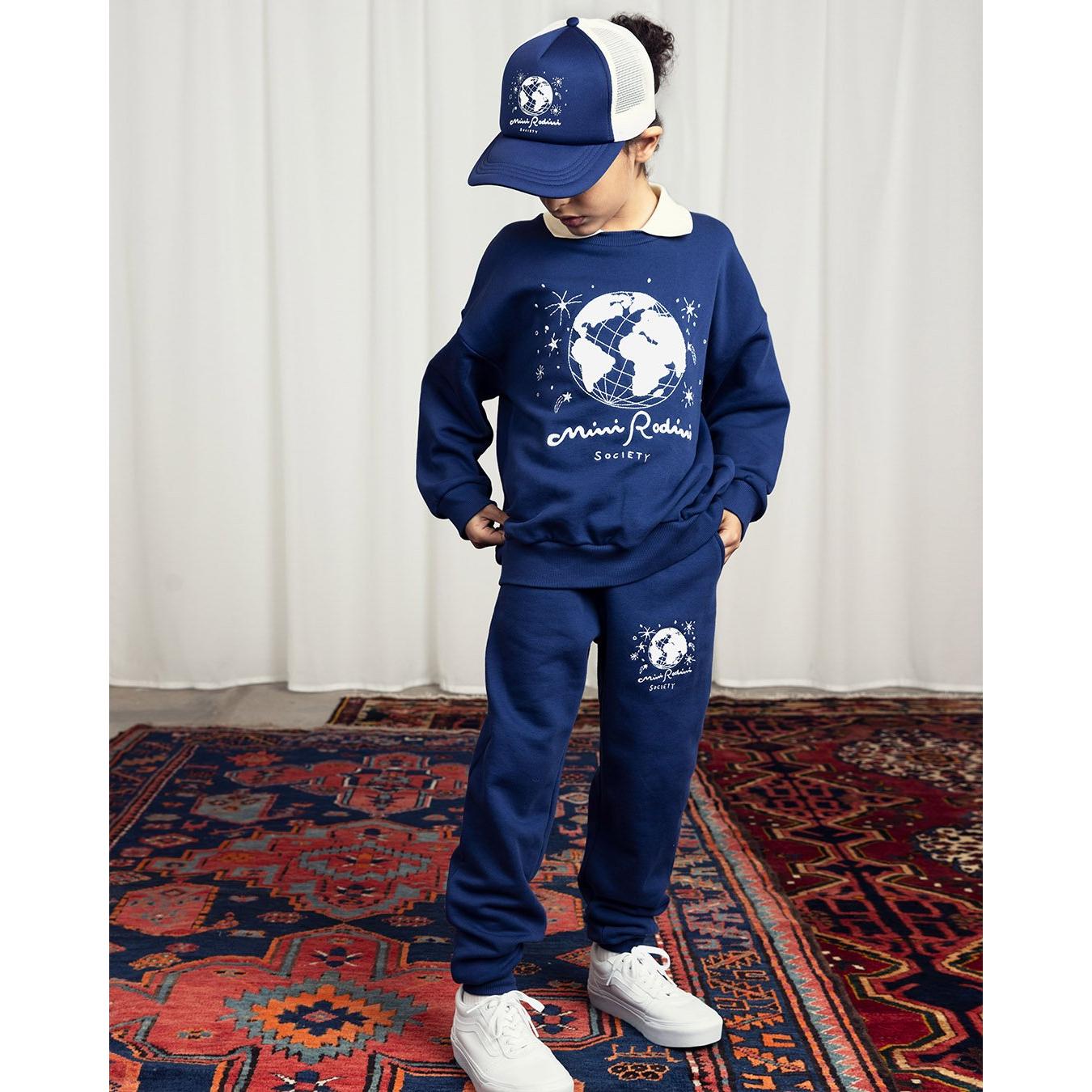 Mini Rodini Society Emb Collar Sweatshirt