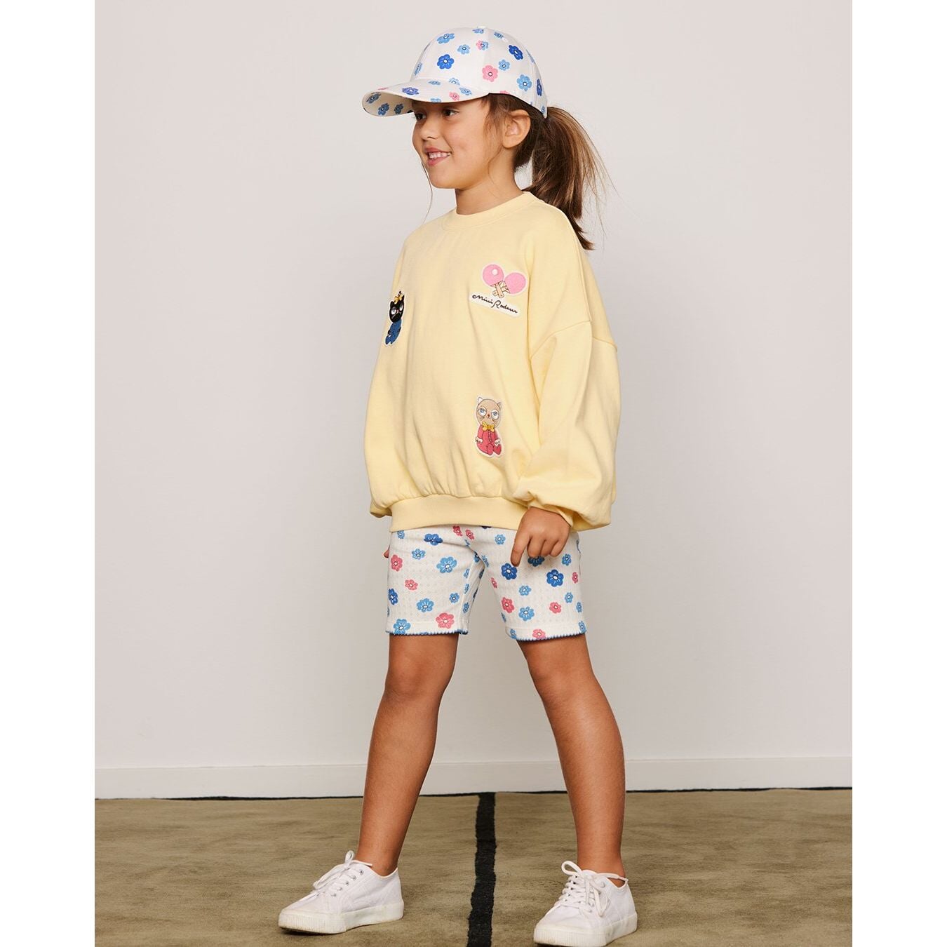 Flowers Aop Picot Edge Pointelle Bike Shorts