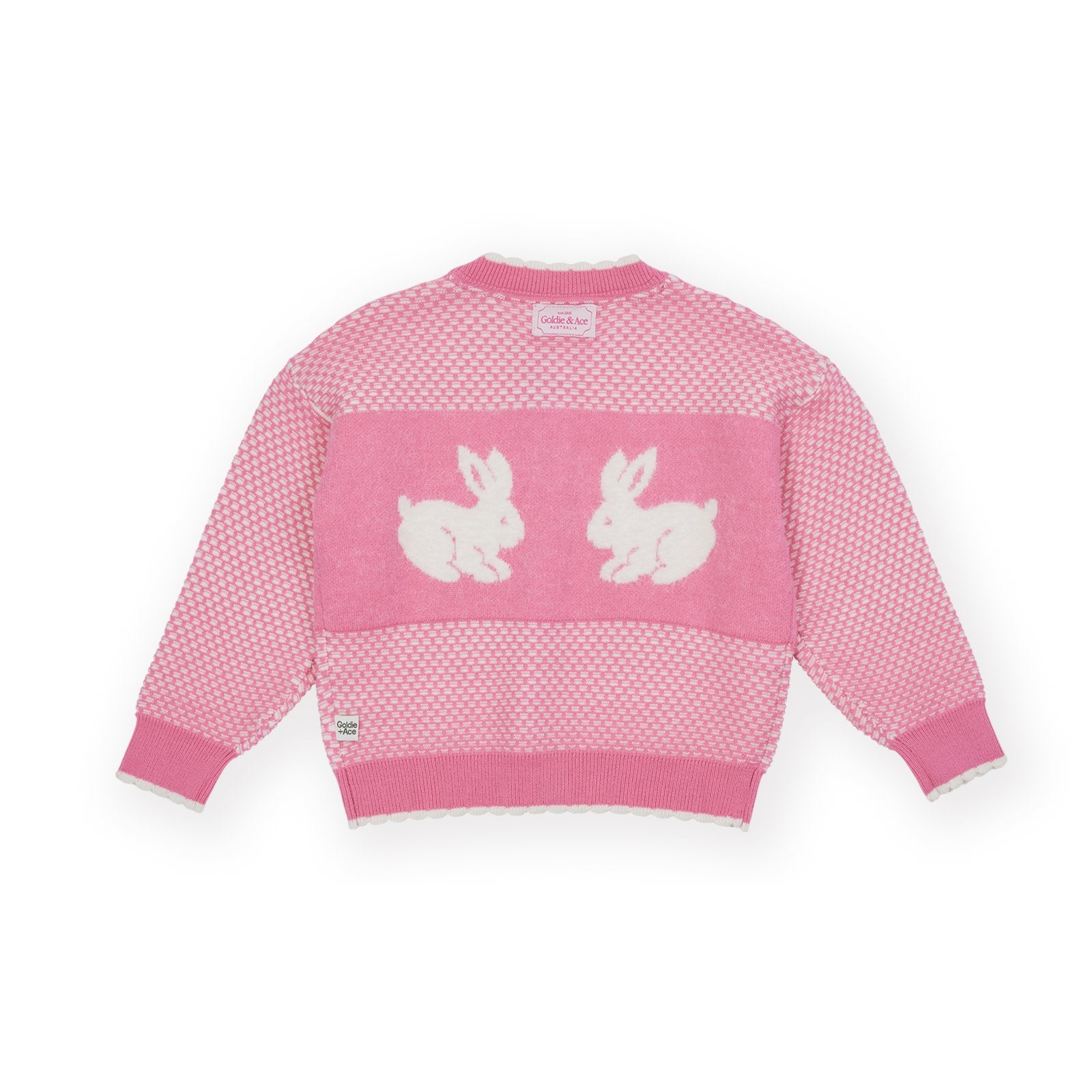 Goldie & Ace Bunny Knit Cardigan, product flat lay 2