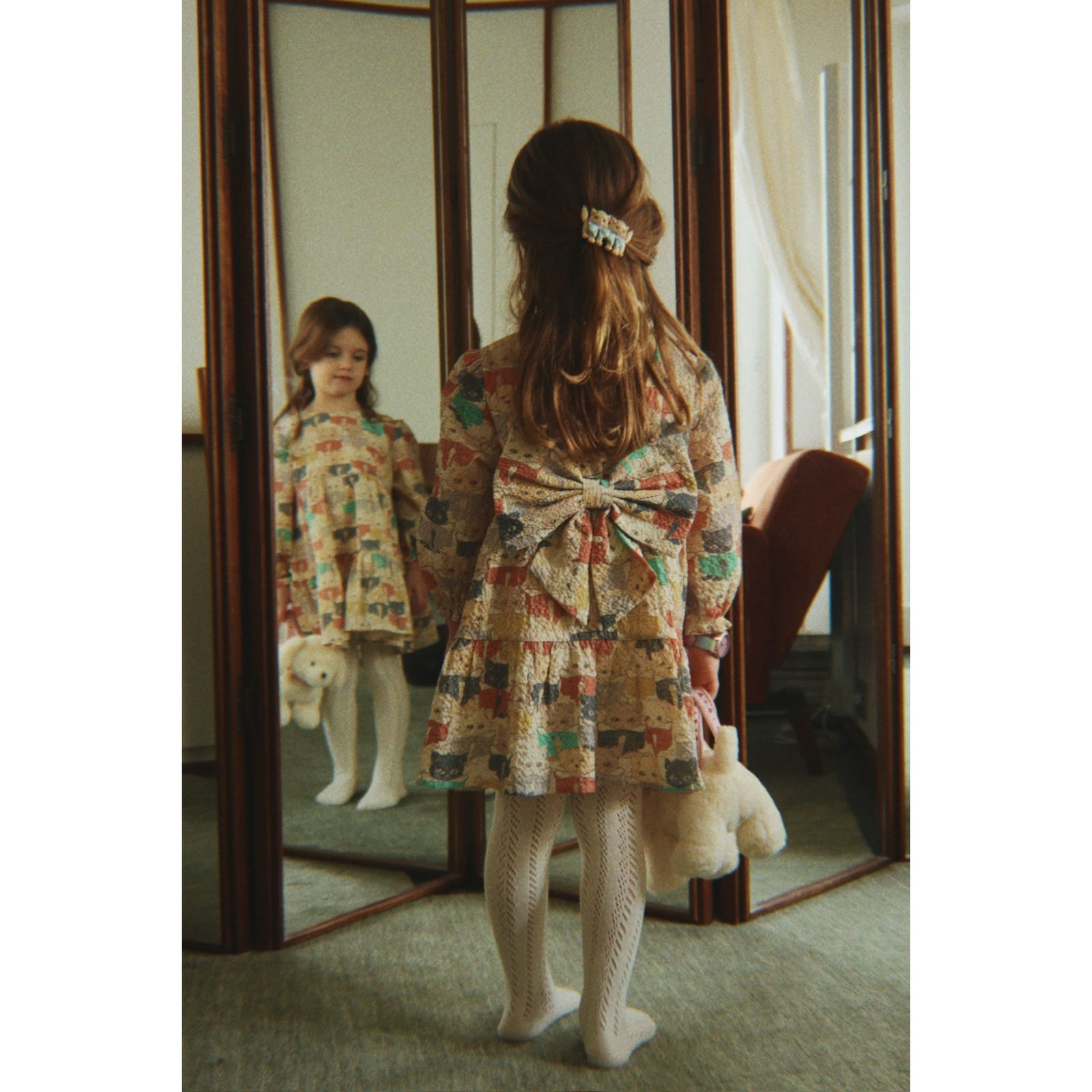Elin LS Bow Dress - Like Cats And Dogs