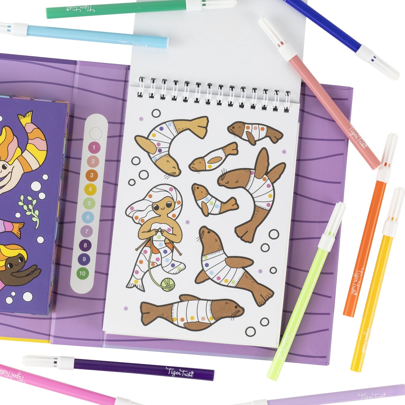 Colour by Numbers - Mermaids and Friends
