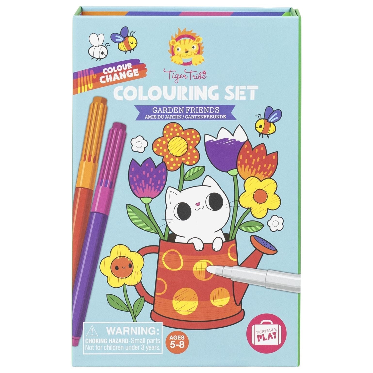 Colour Change Colouring Set - Garden Friends
