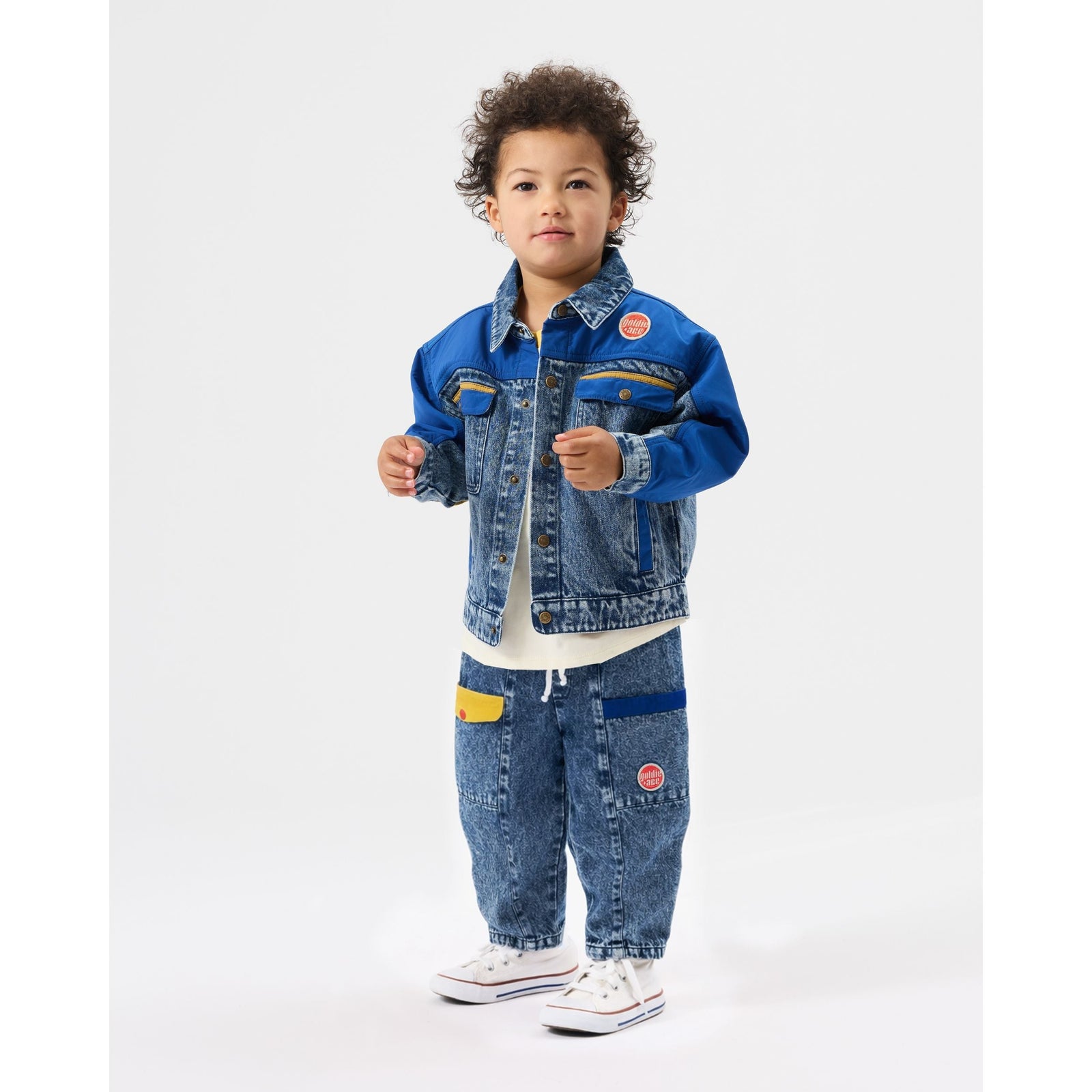 Kit Colour Block Denim Pocket Pant