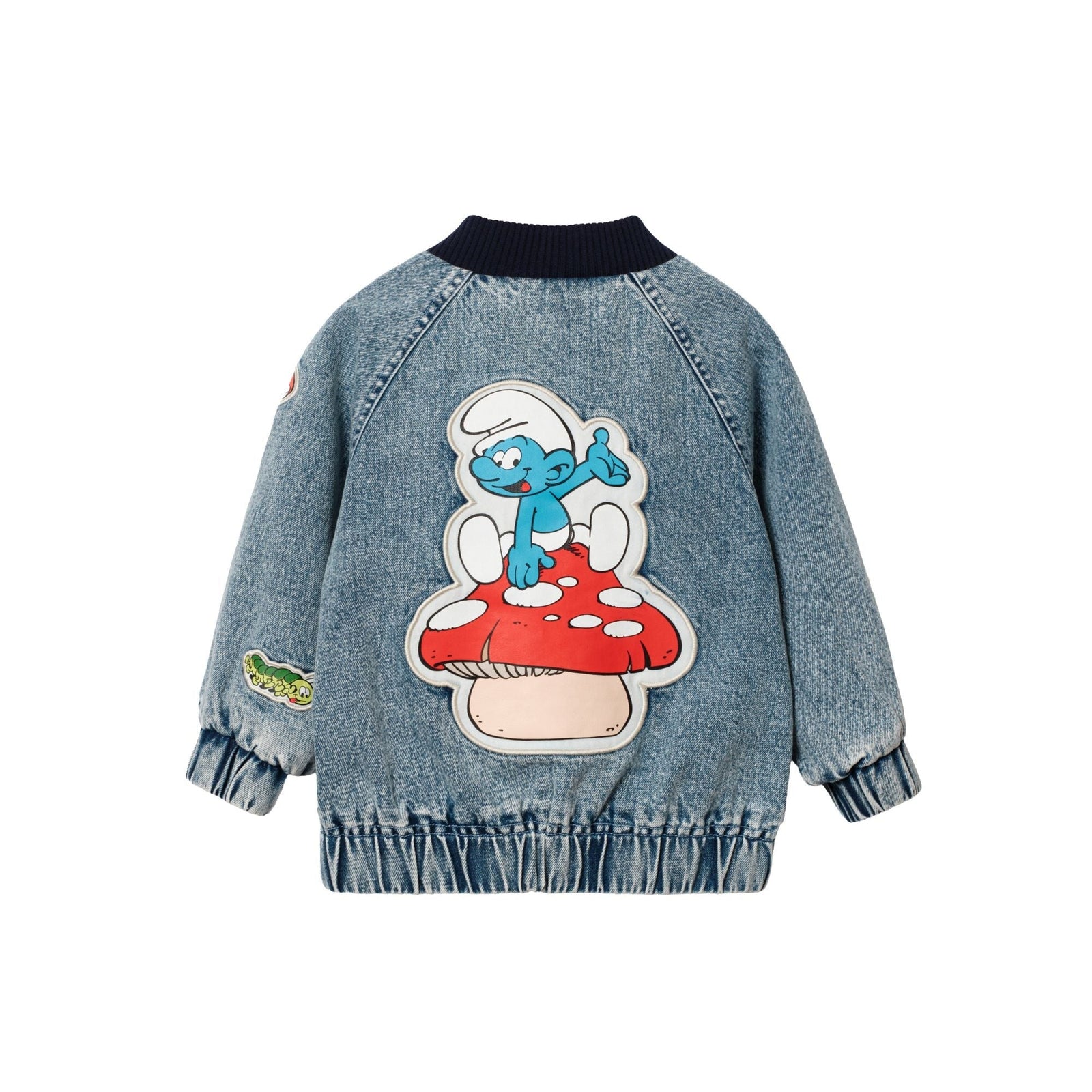 Goldie & Ace x The Smurfs Badge Bomber Jacket, product shot 2