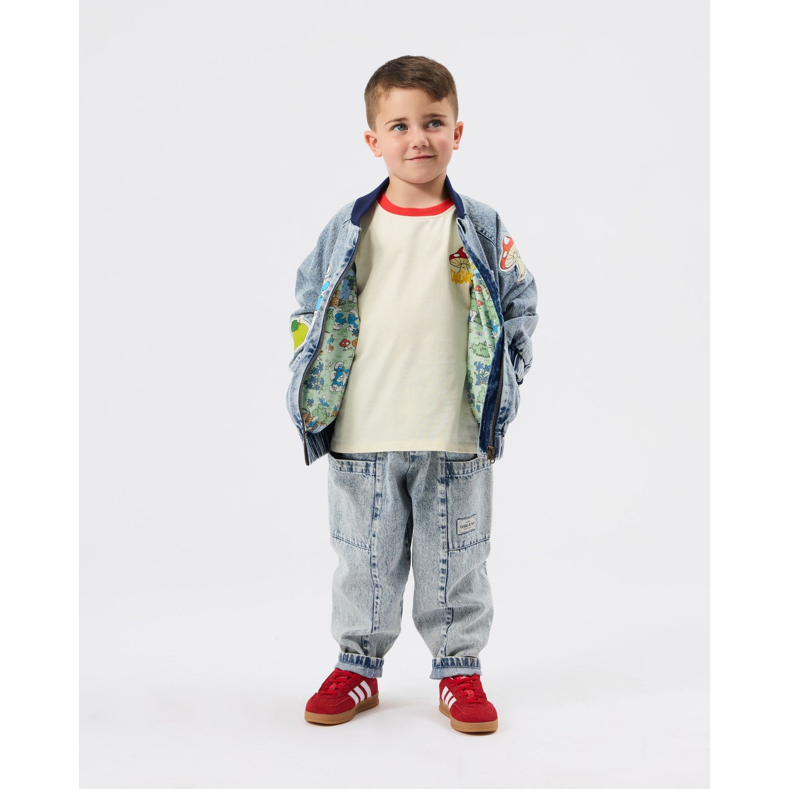 The Smurfs Badge Bomber Jacket