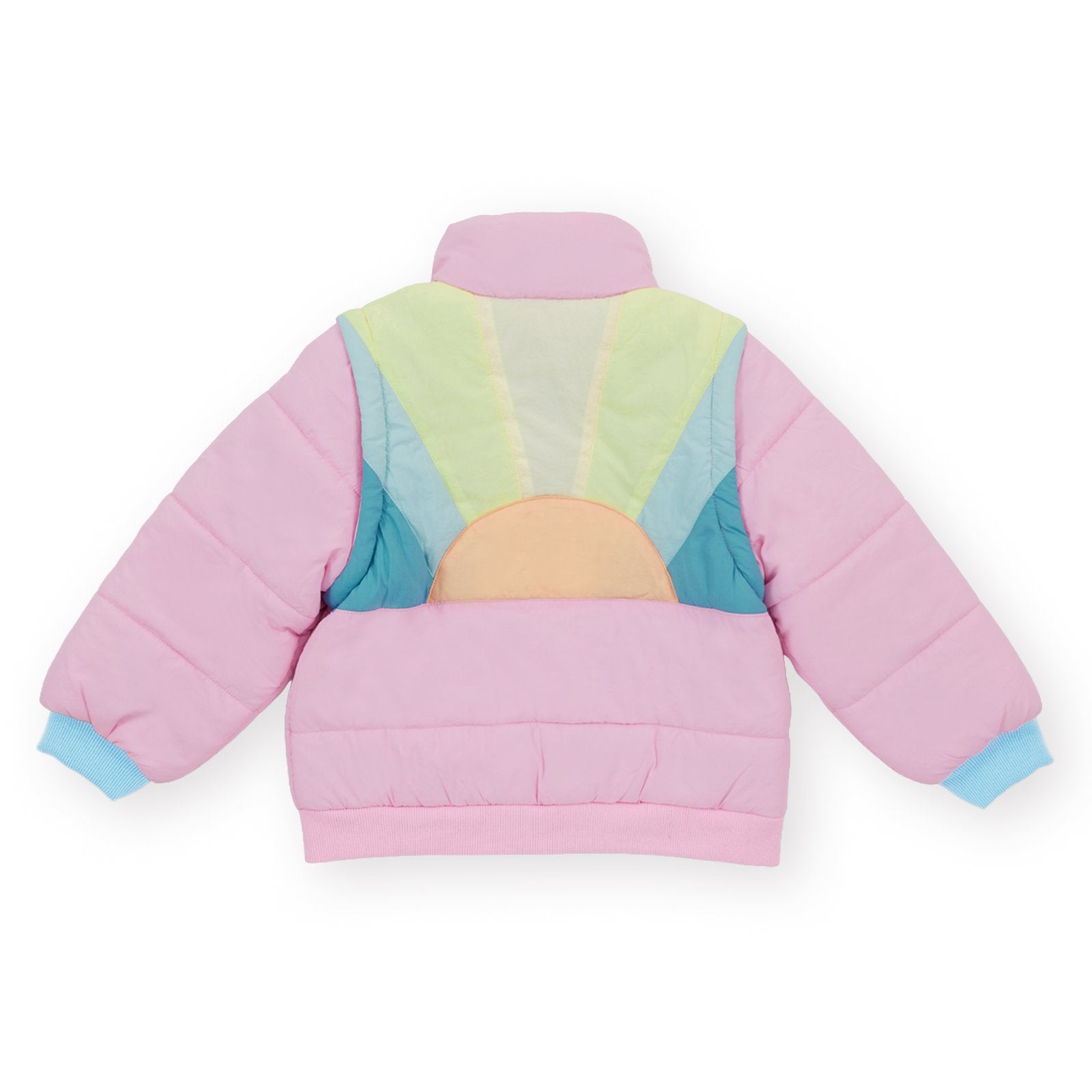 Goldie & Ace Charlie Sunrise Parka Jacket/Vest Pastel, product flat lay 2