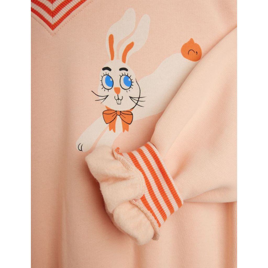 Rabbits Print Sweatshirt - Pink