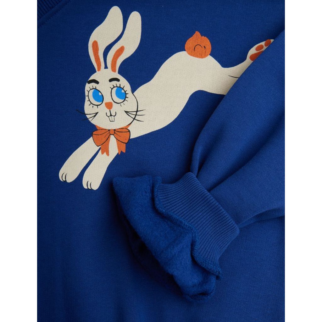 Rabbits Print Sweatshirt - Blue