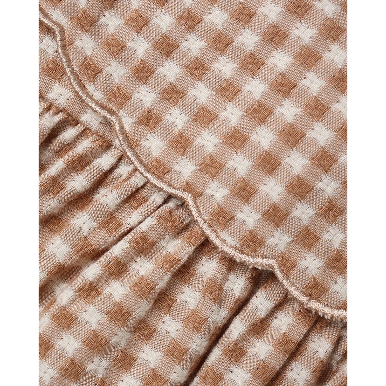 Collette Mini Dress Fawn Gingham