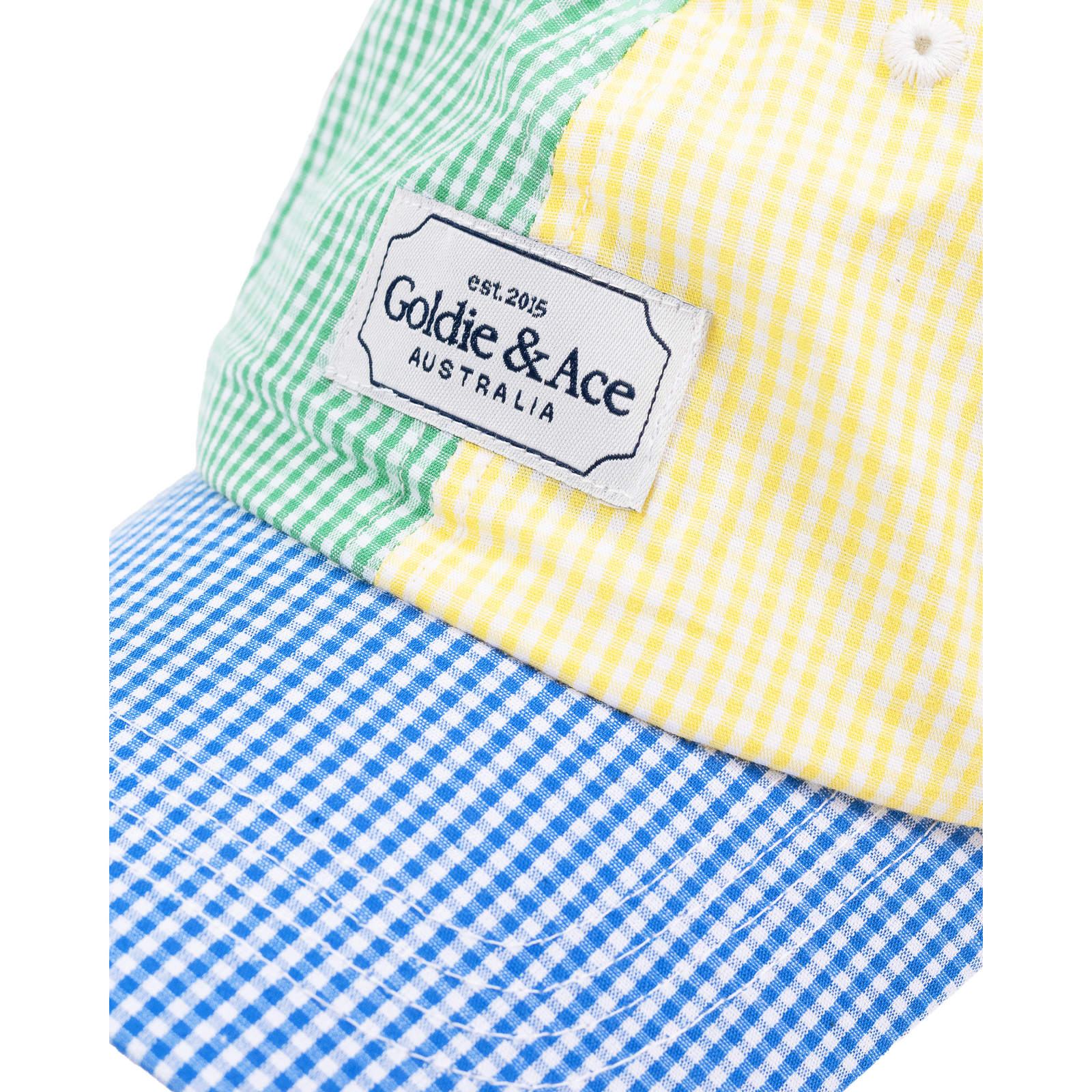 Gingham Colour Block Cap