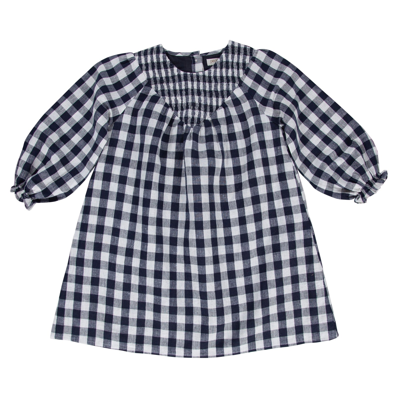 Infinity Dress-Navy Gingham