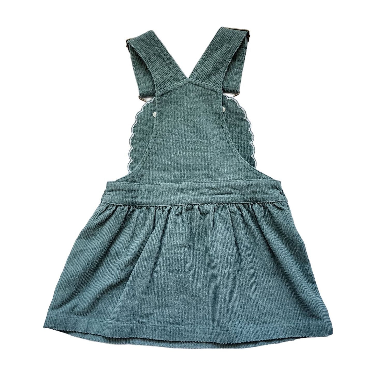 Cleo Pinafore-Sea Green