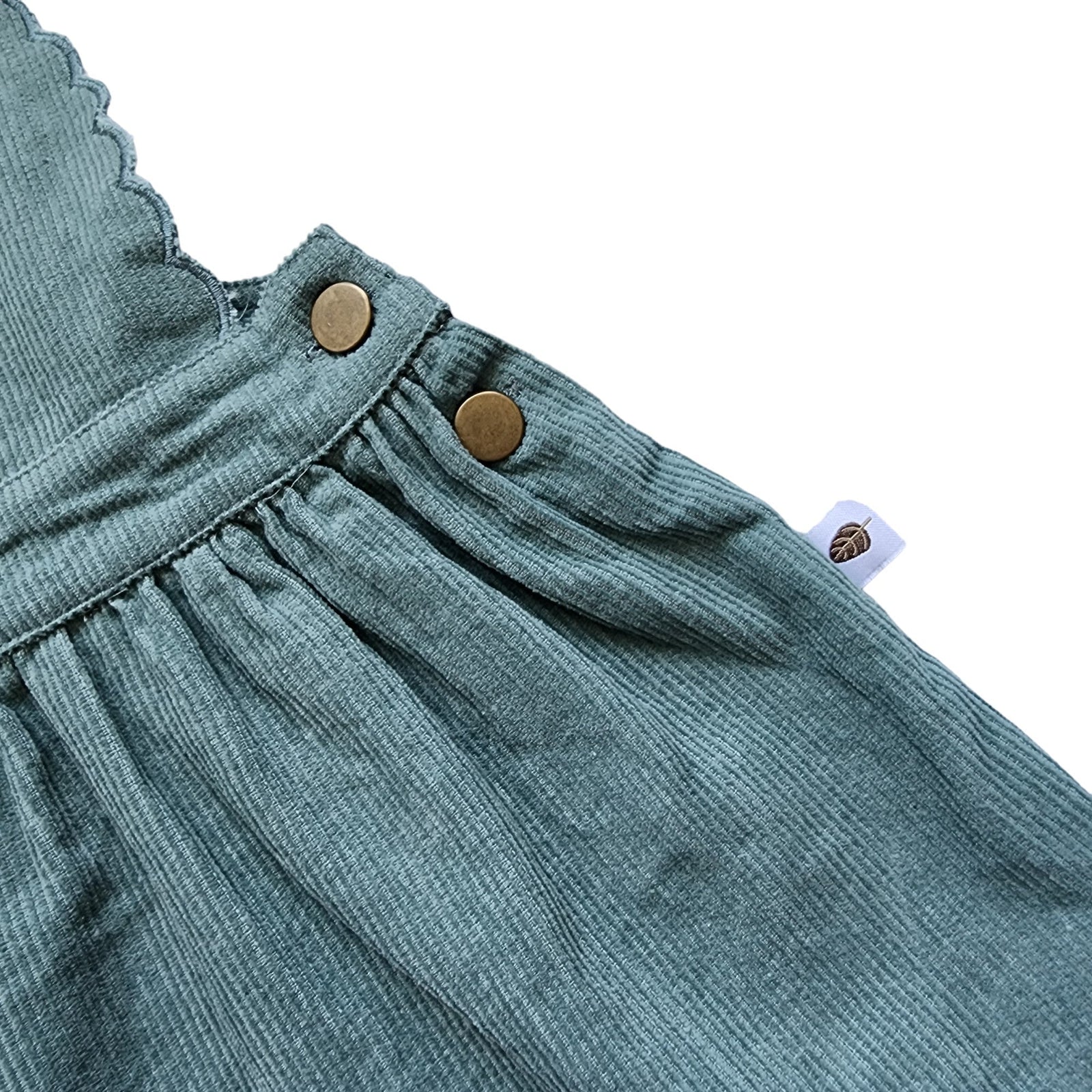 Cleo Pinafore-Sea Green