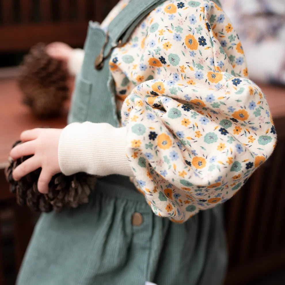 Cleo Pinafore-Sea Green