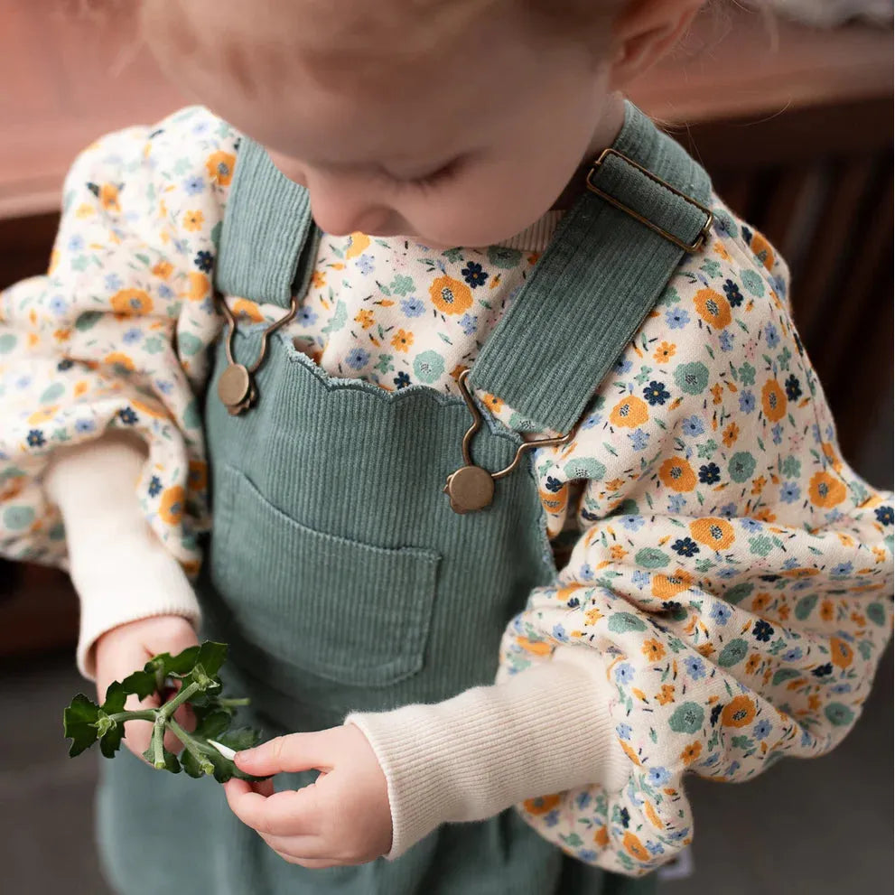 Cleo Pinafore-Sea Green