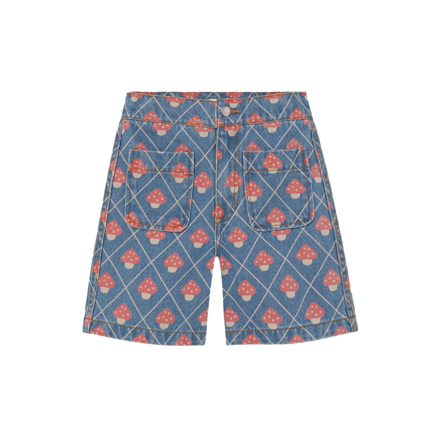 Mushrooms Denim Shorts