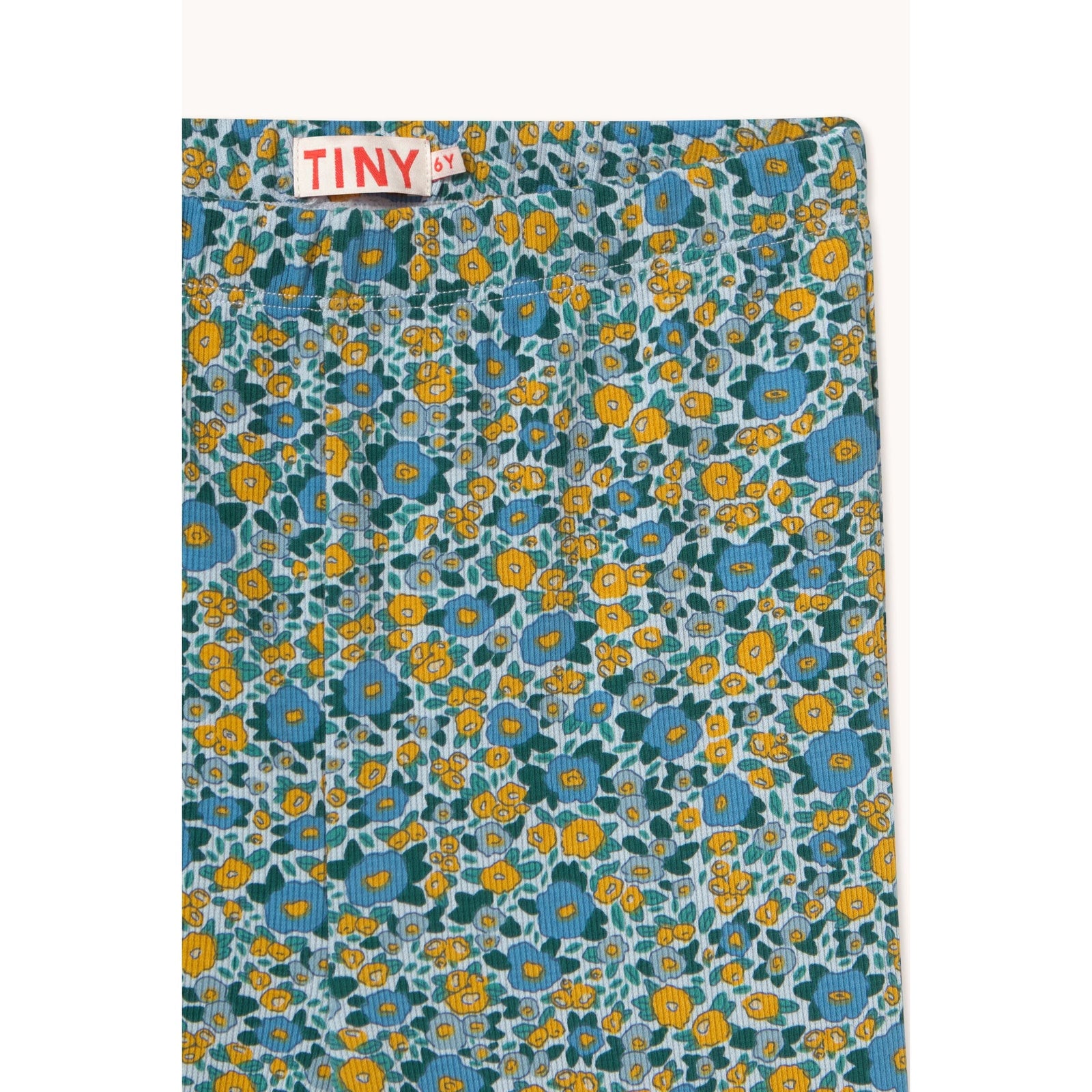 Flower Pattern Rib Pant
