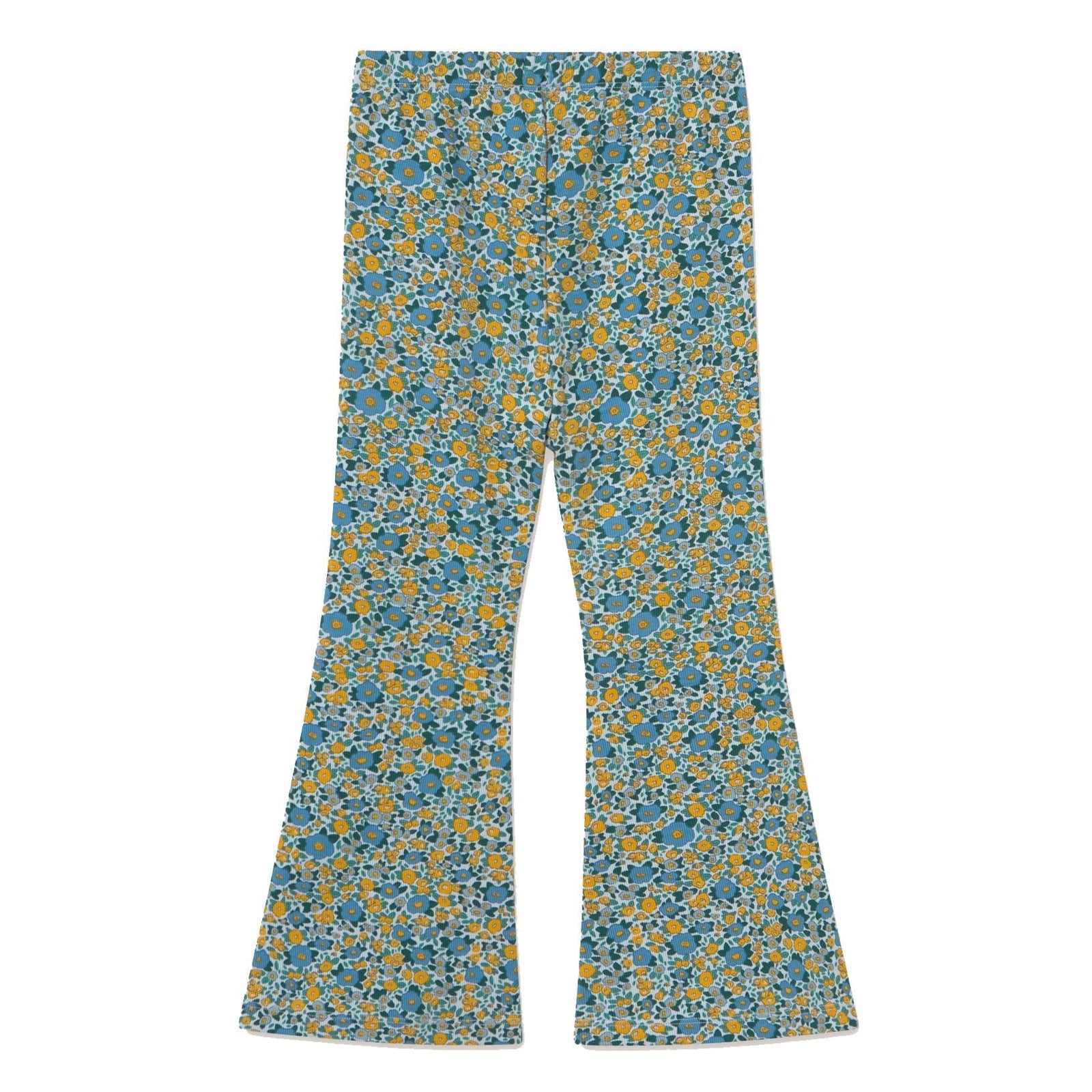 Flower Pattern Rib Pant