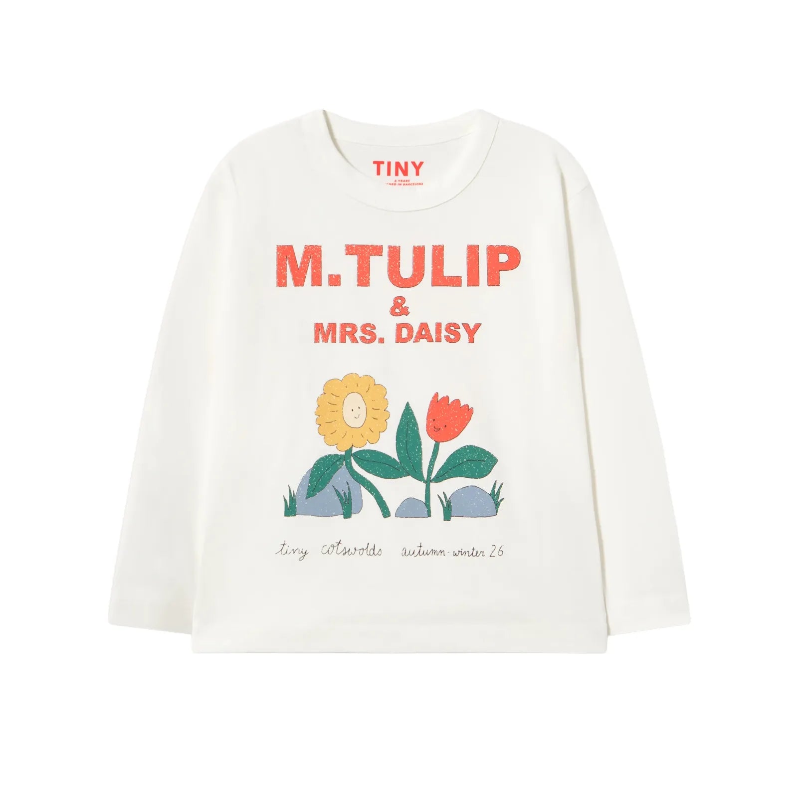 Tulip & Daisy Graphic Sleeve Tee