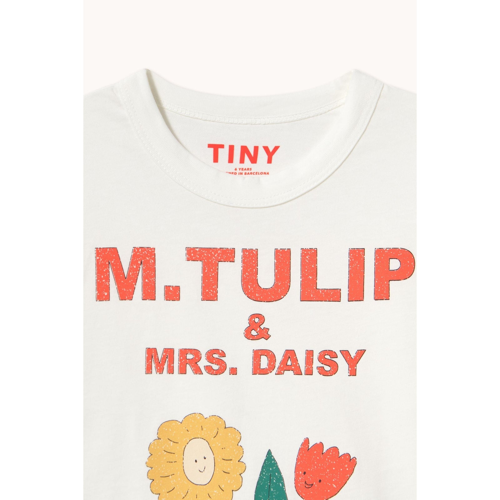 Tulip & Daisy Graphic Sleeve Tee