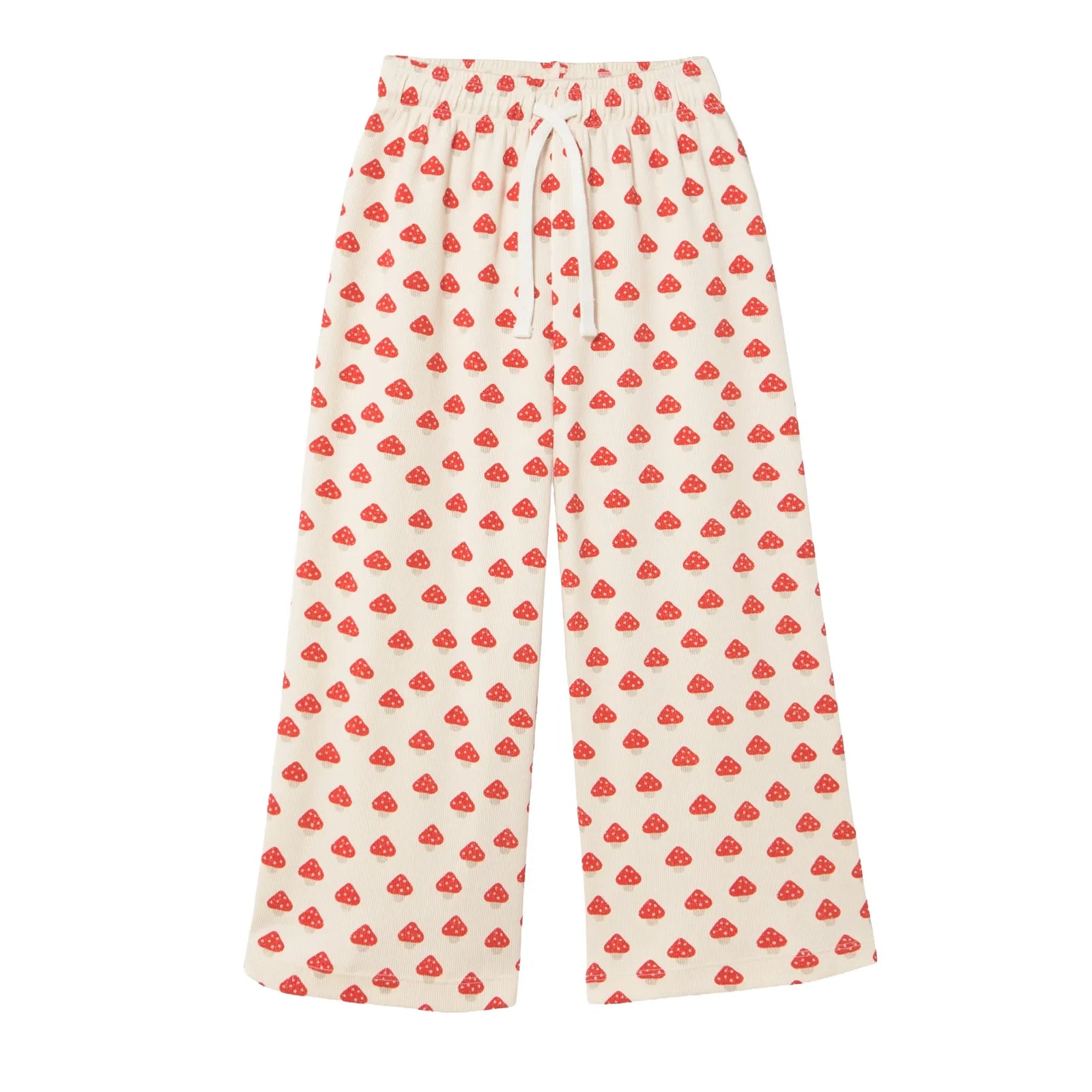 Mini Mushrooms Pattern Rib Pant