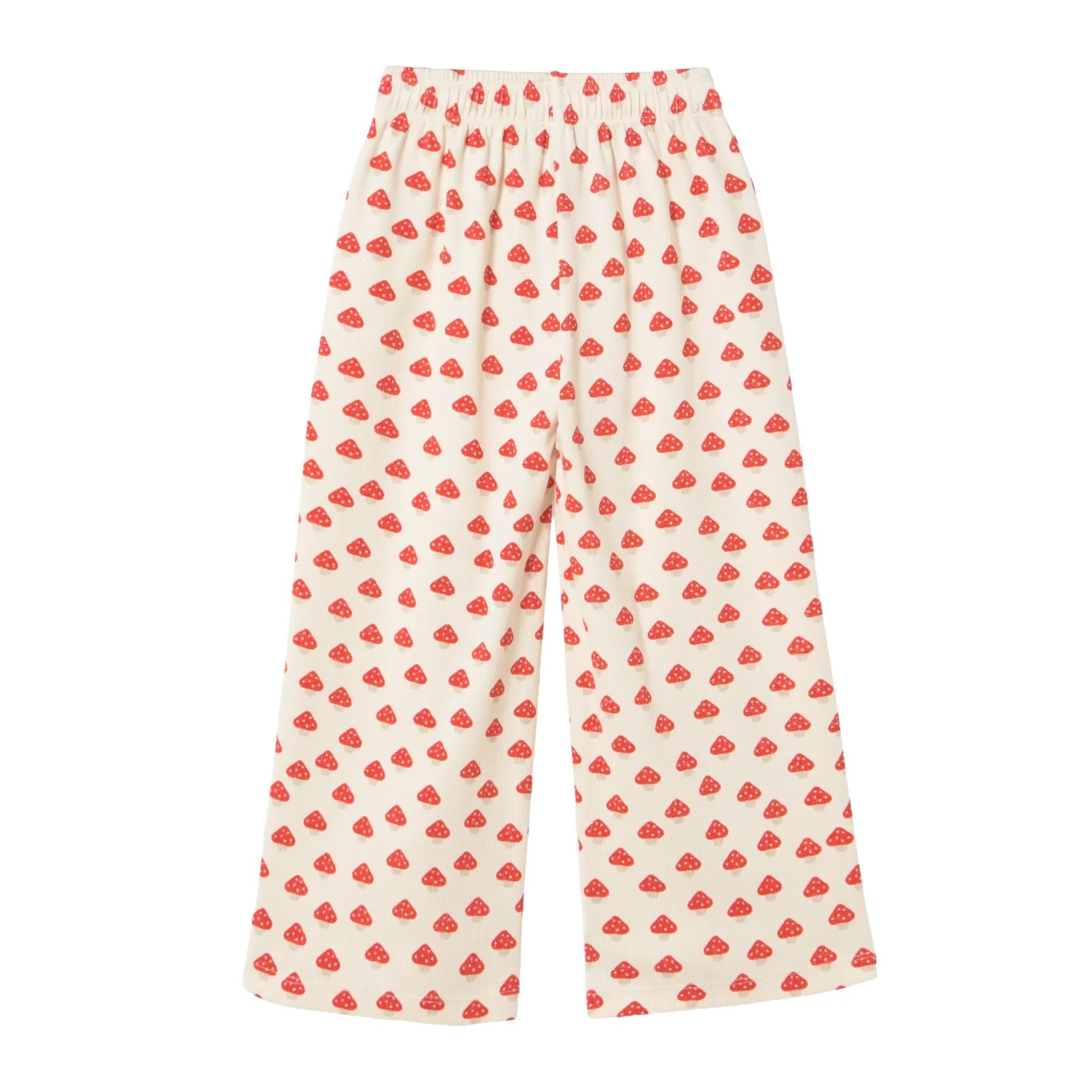 Mini Mushrooms Pattern Rib Pant
