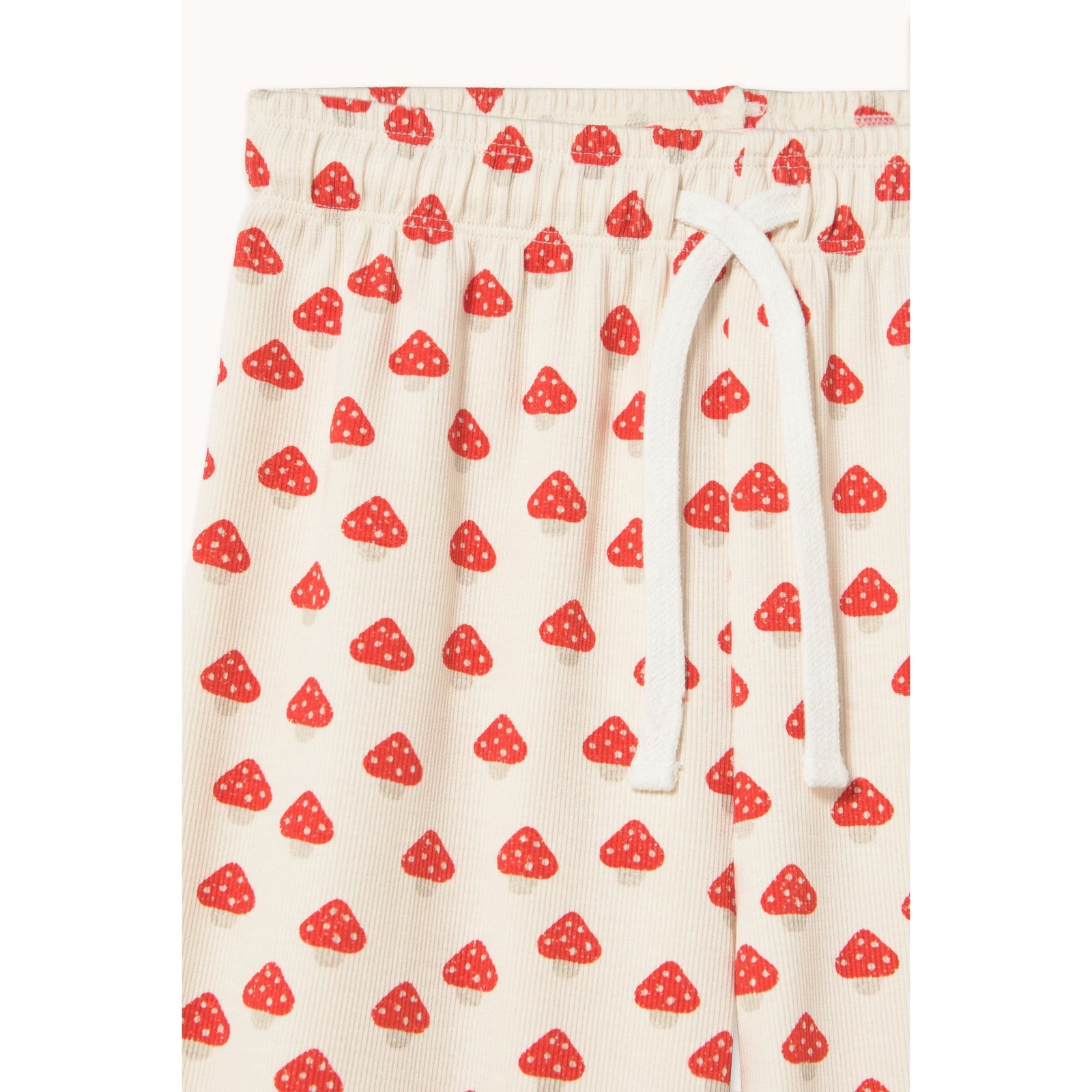 Mini Mushrooms Pattern Rib Pant