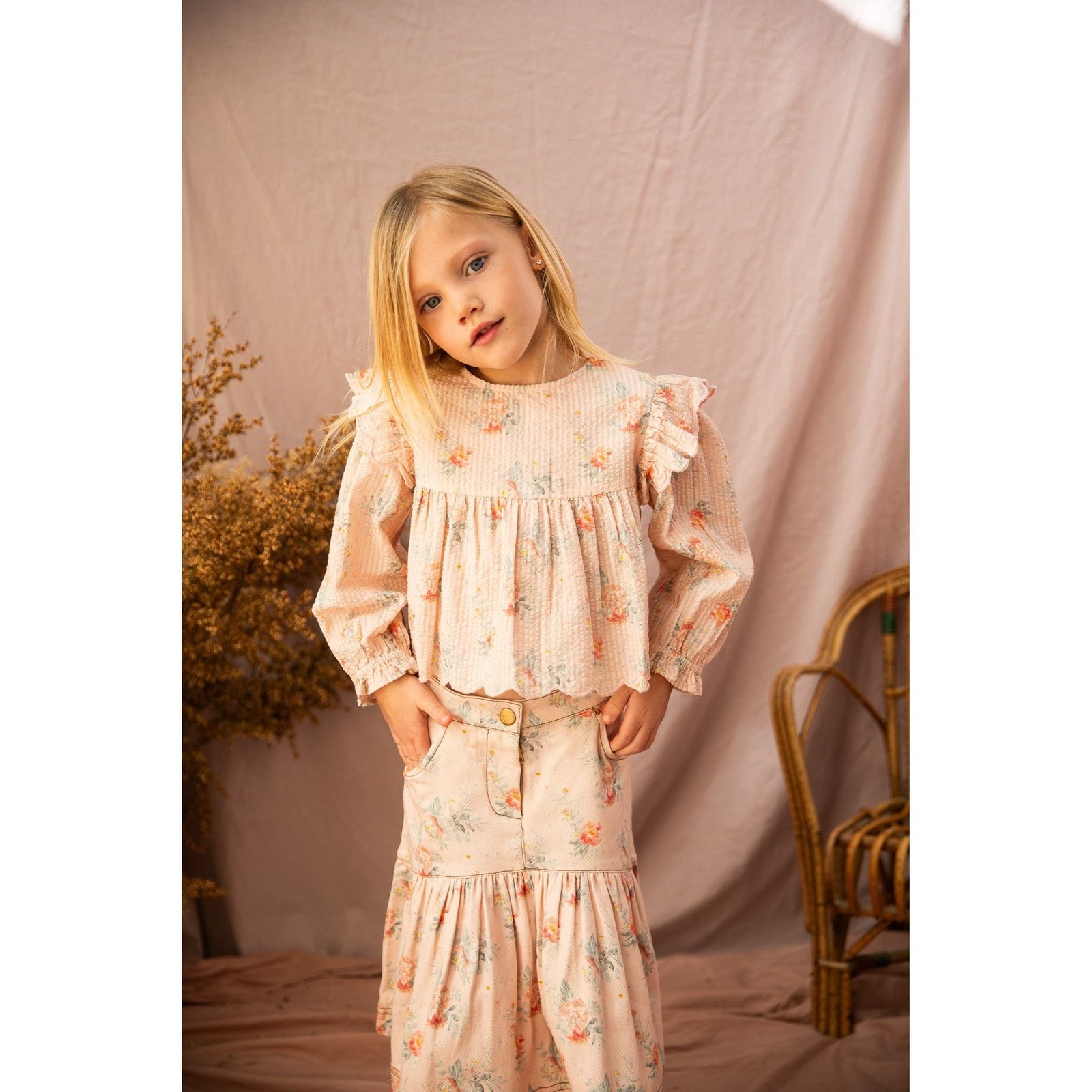 Allie Top-VoVo Pink Country Garden