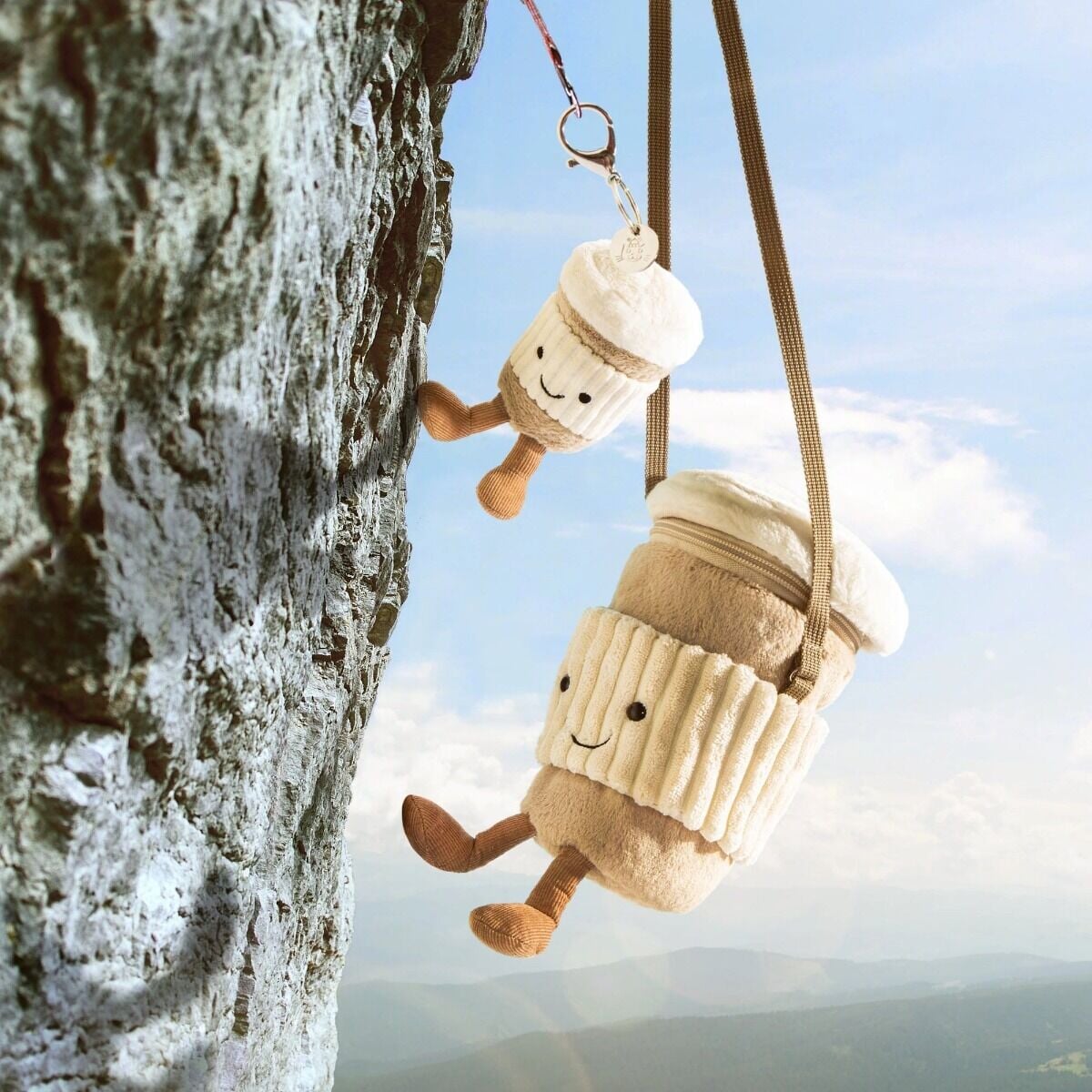 Amuseables Perkle Coffee Shoulder Bag