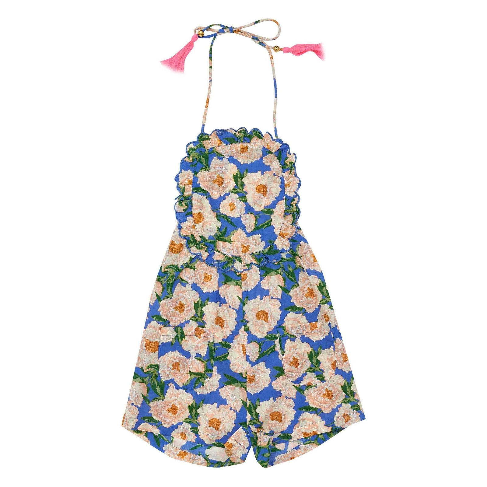 Annie Jumpsuit-Soiree Bouquet Bondi Blue