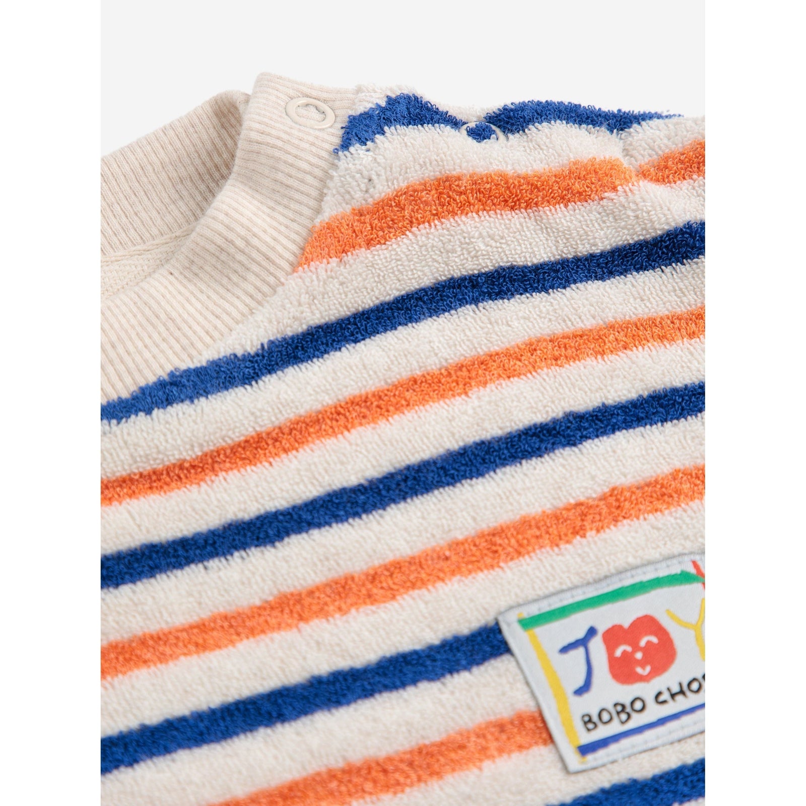 Striped Terry Cloth Sweatshirt
