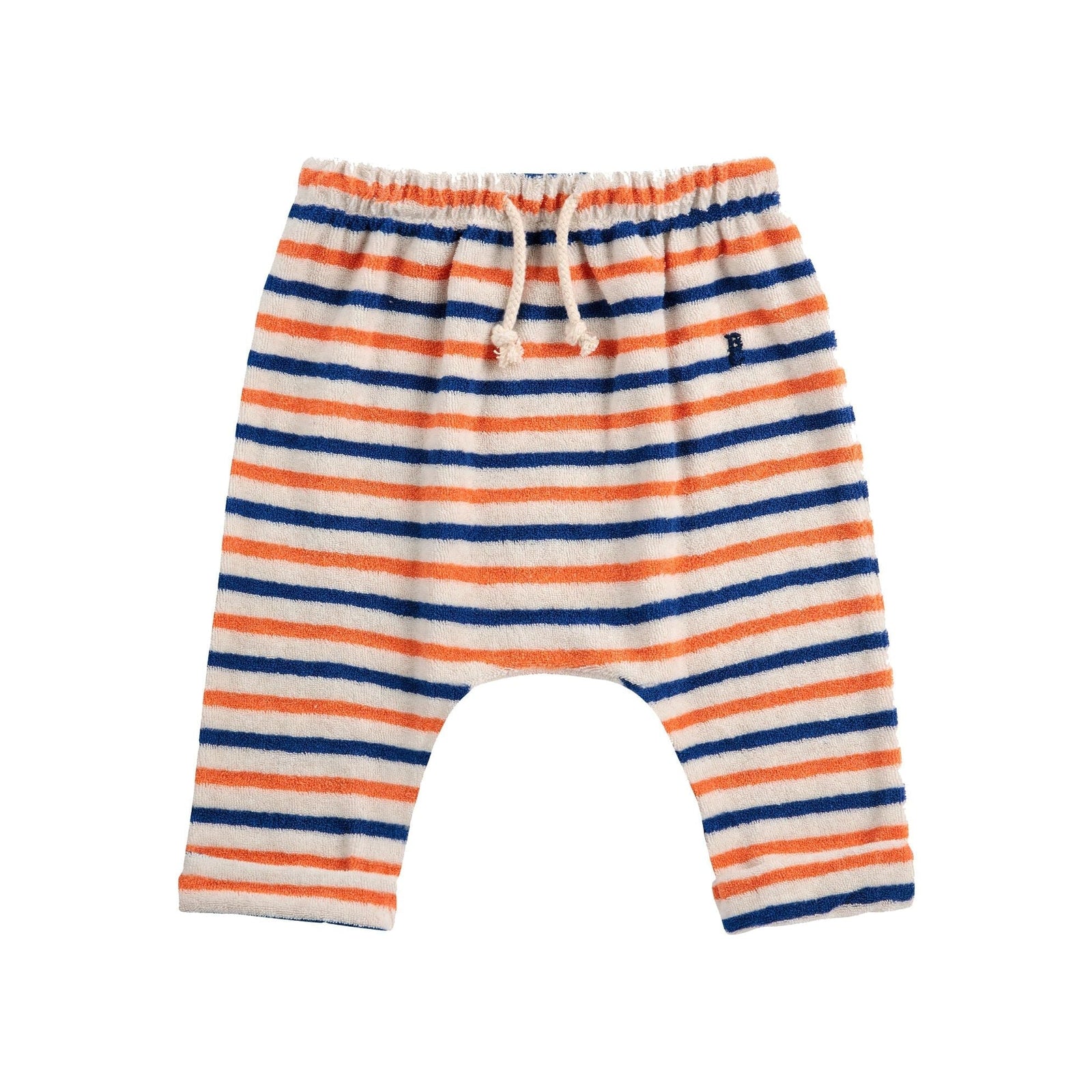 Striped Terry Cloth Harem Pants