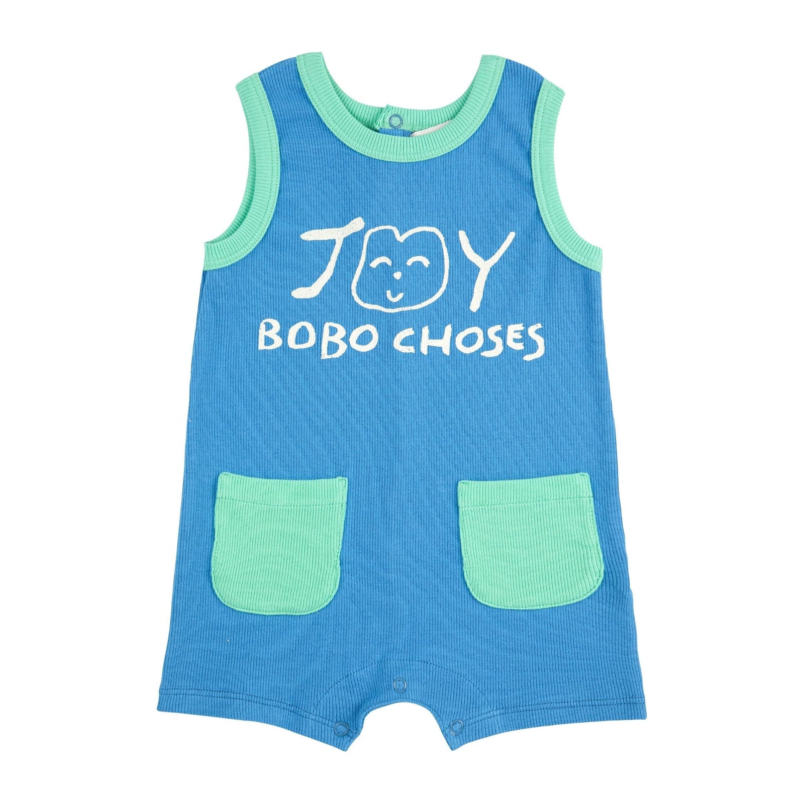 Baby Smiling Blue Playsuit