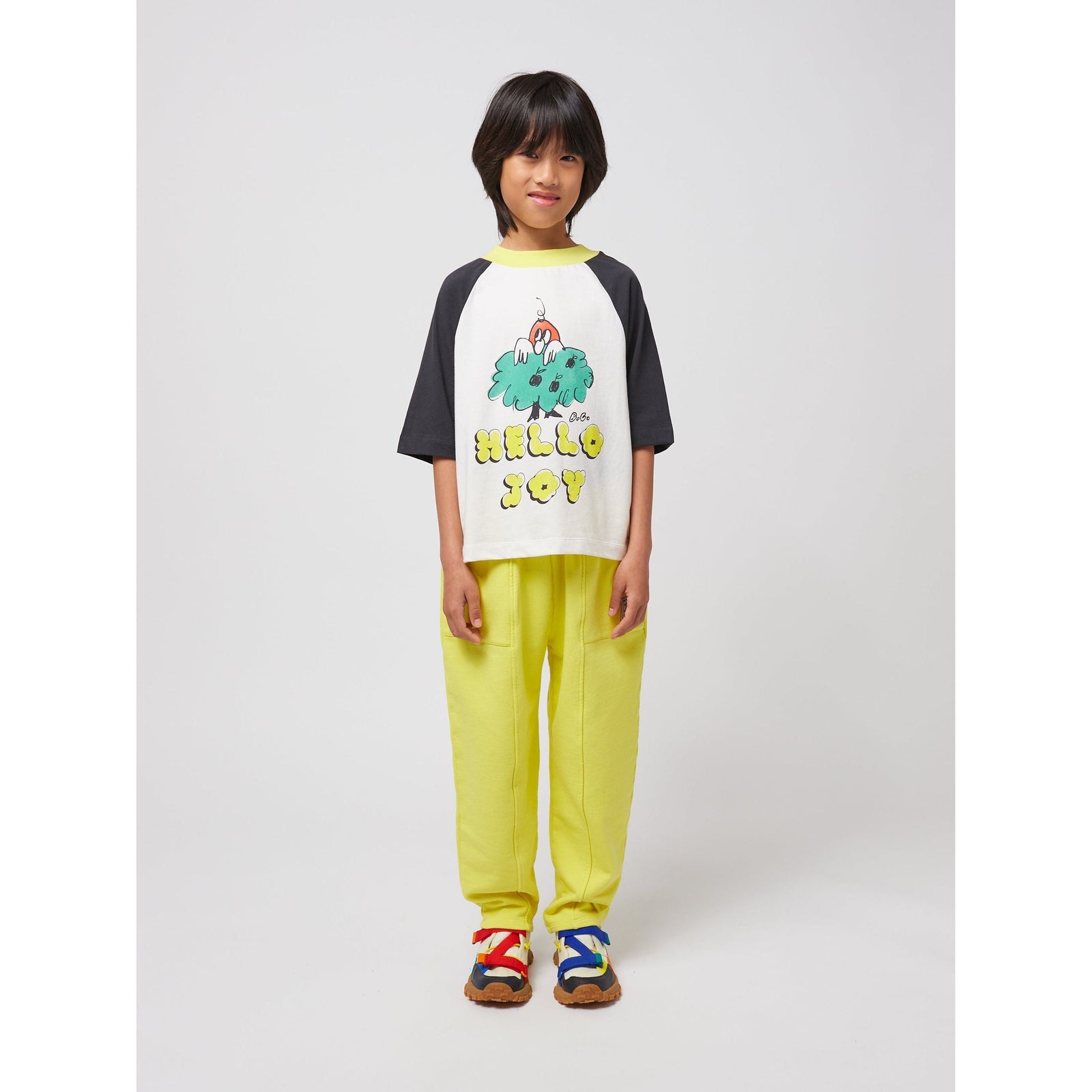 Hello Joy Ranglan Sleeves T-Shirt
