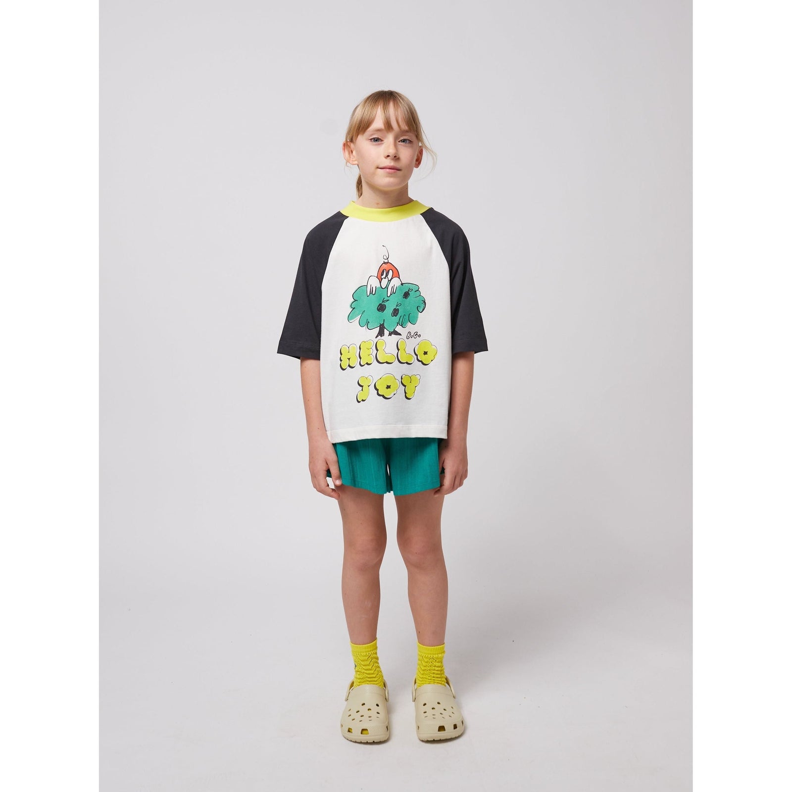 Hello Joy Ranglan Sleeves T-Shirt