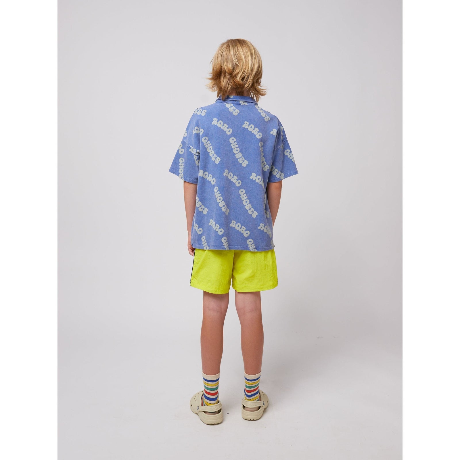 Wavy Bobo Choses All Over Waffle Polo Shirt