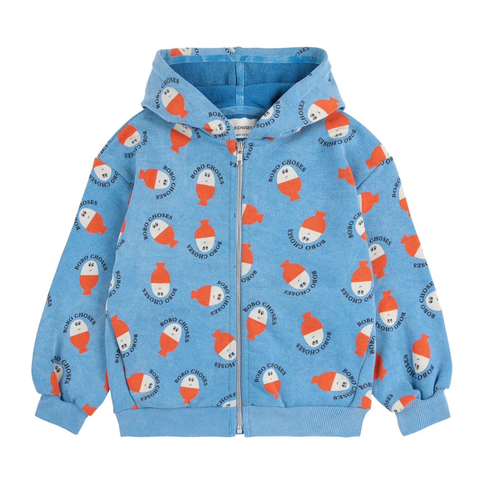Morning Egg All Over Zipped Hoodie