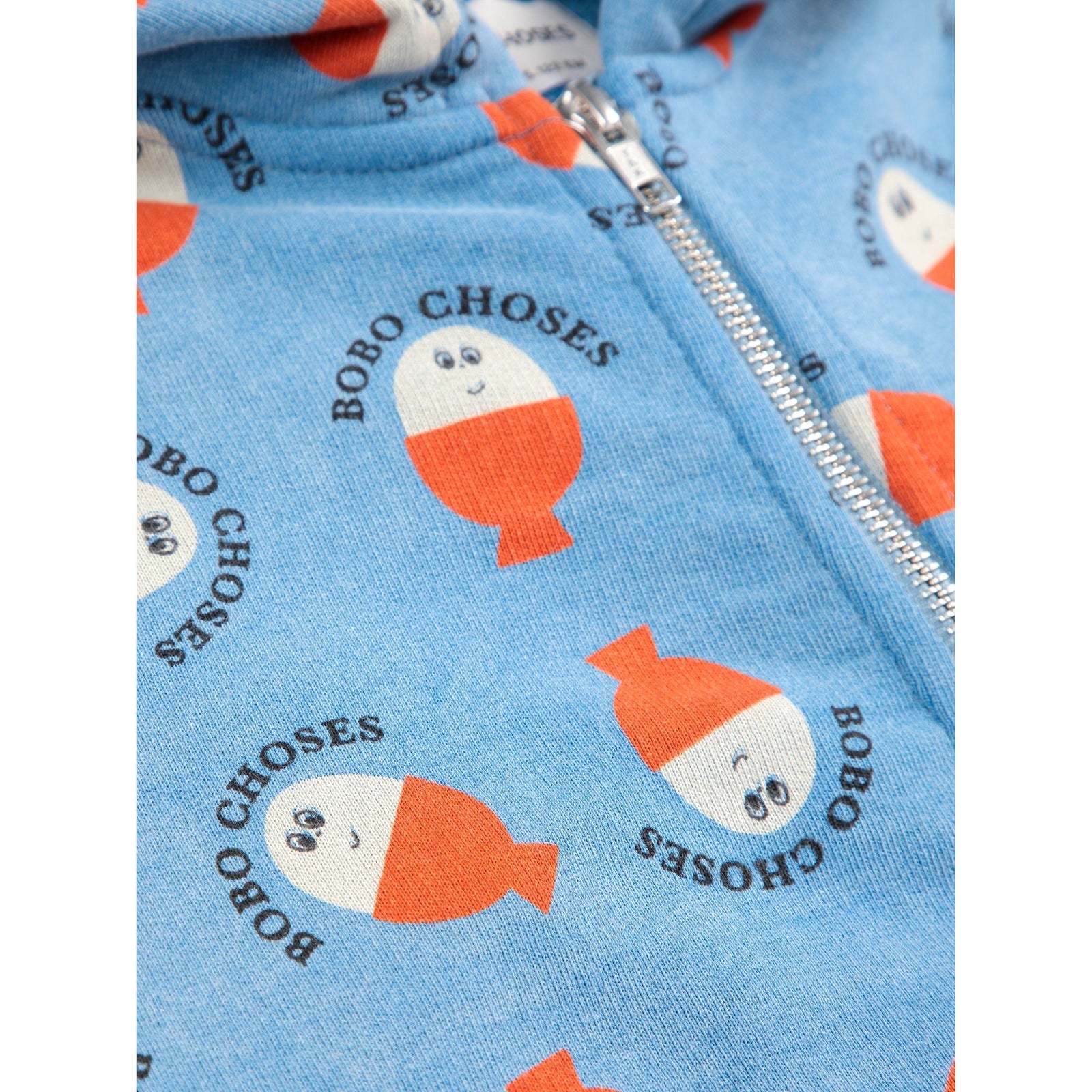 Morning Egg All Over Zipped Hoodie