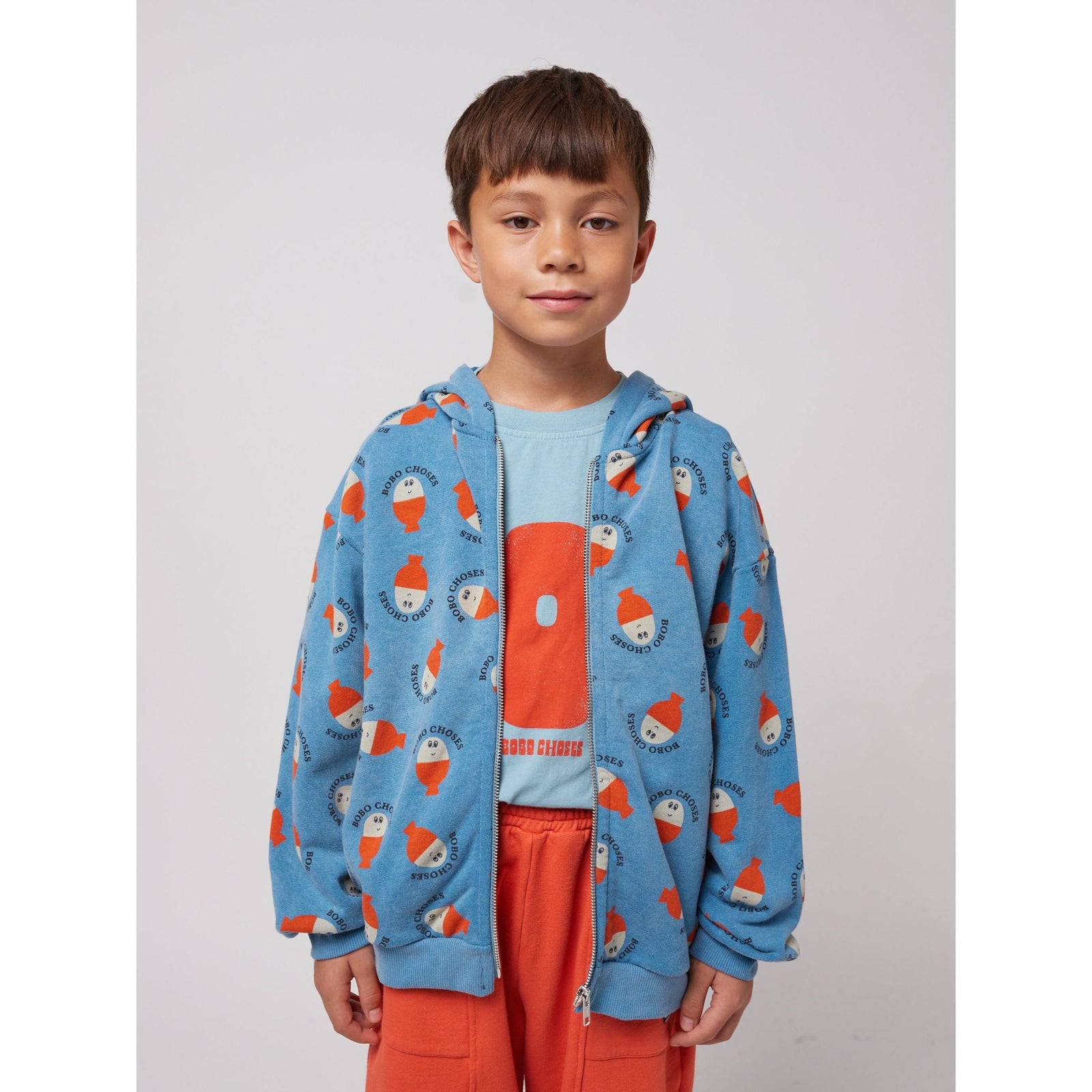 Morning Egg All Over Zipped Hoodie