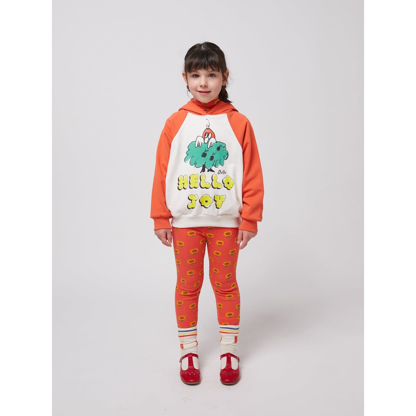 Hello Joy Ranglan Sleeves Hoodie