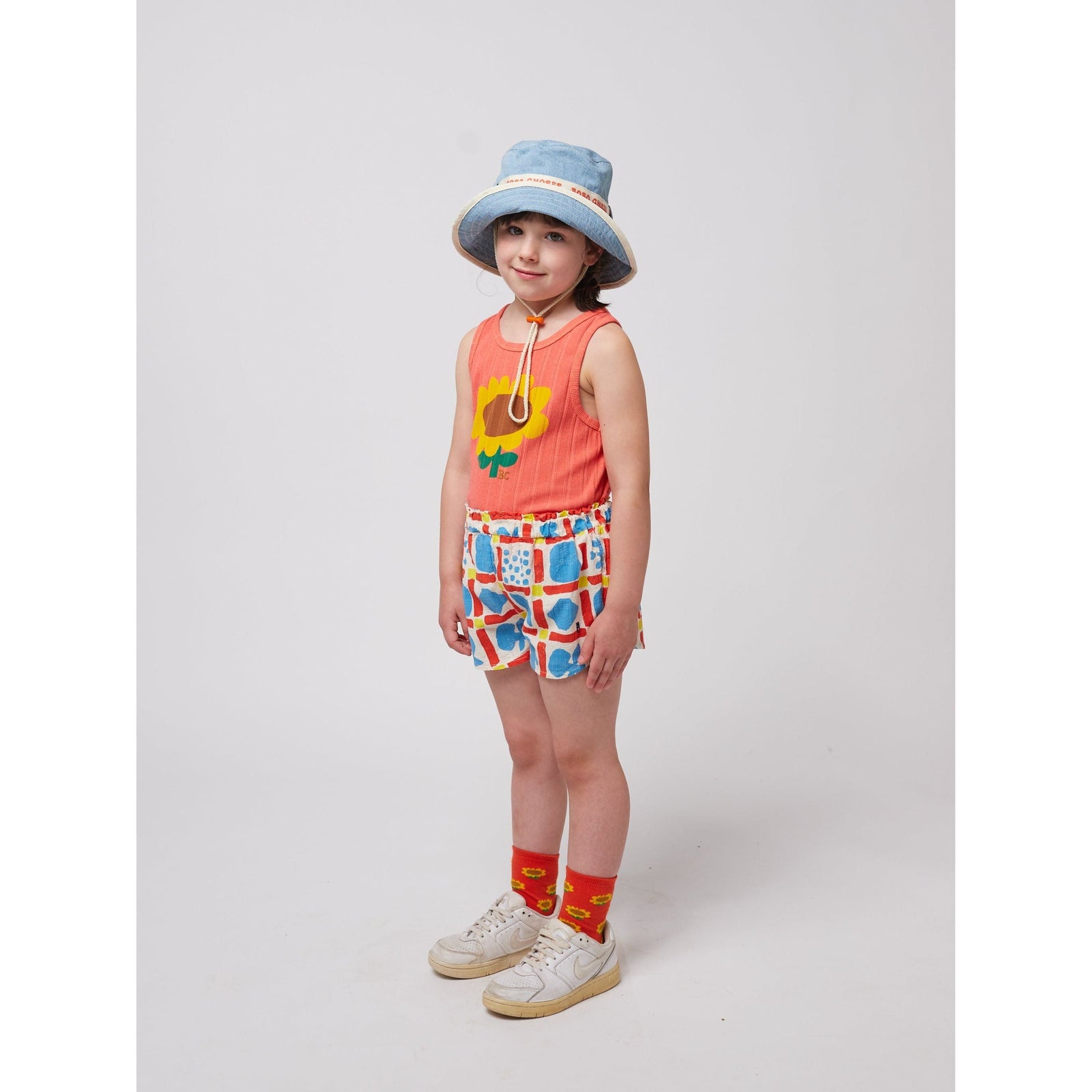 Geometric Game All Over Woven Girl Shorts