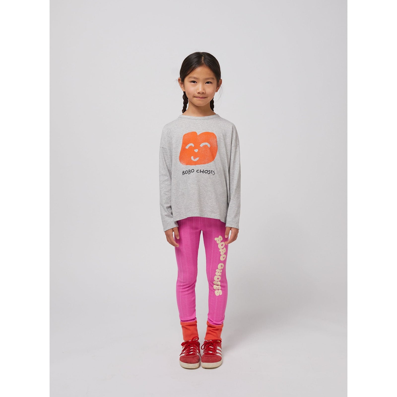 Joyful Face T-Shirt - Grey